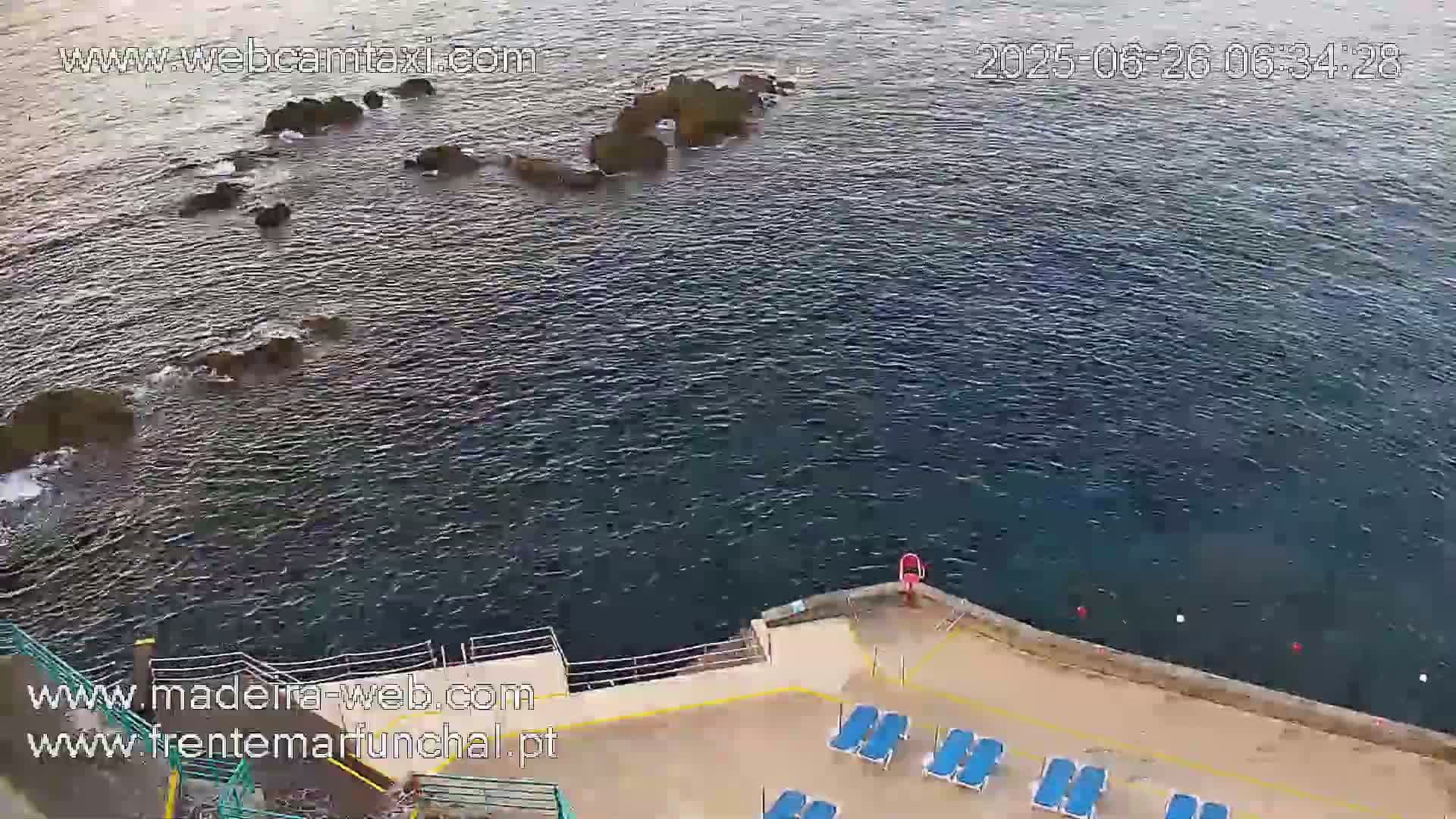 Barreirinha Beach & Funchal Center Live Cam - Funchal, Madeira, Portugal