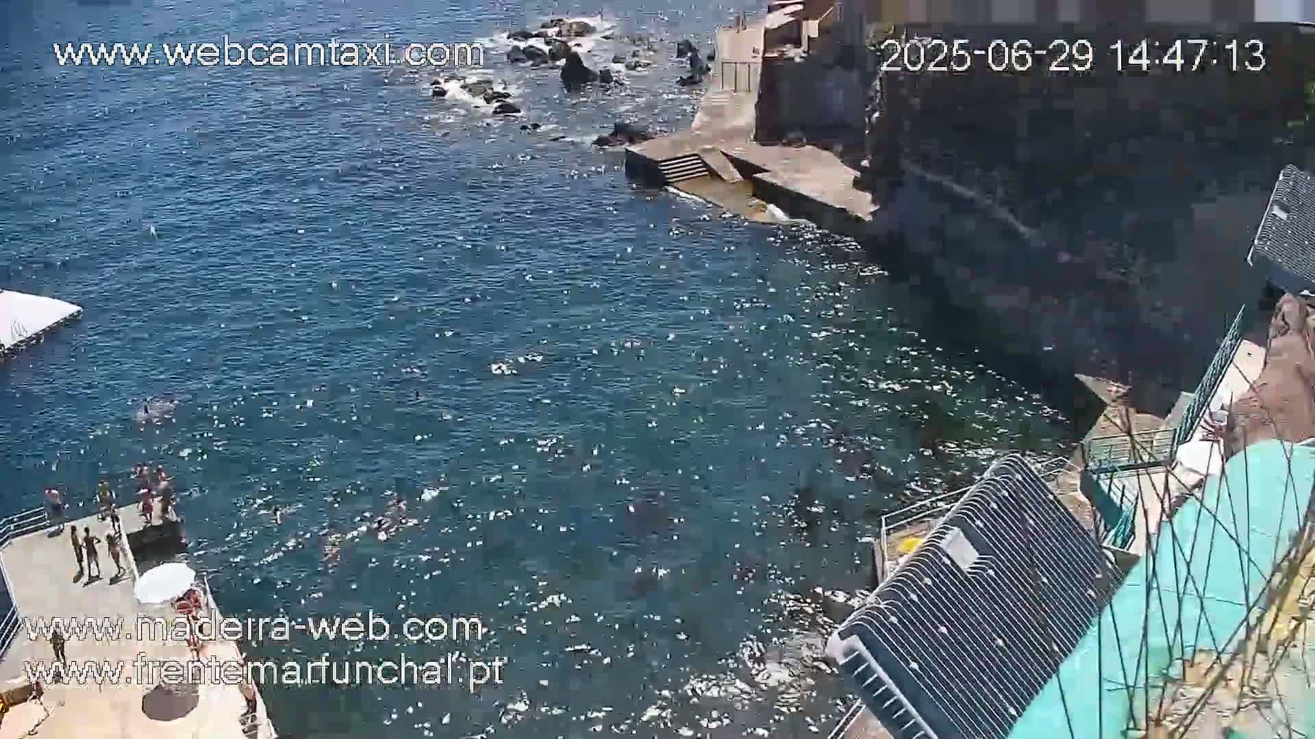 Barreirinha Beach & Funchal Center Live Cam - Funchal, Madeira, Portugal