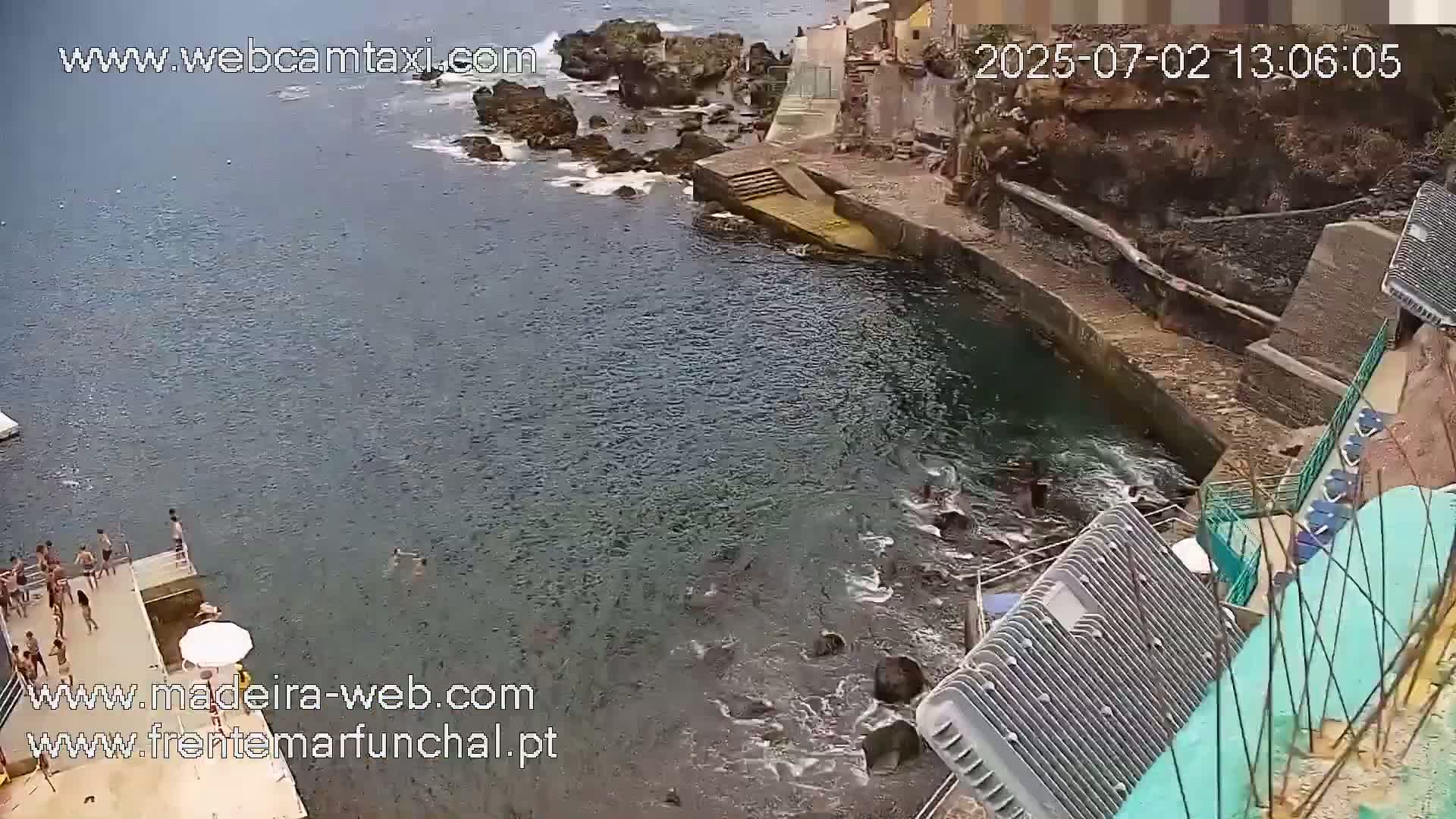 Barreirinha Beach & Funchal Center Live Cam - Funchal, Madeira, Portugal