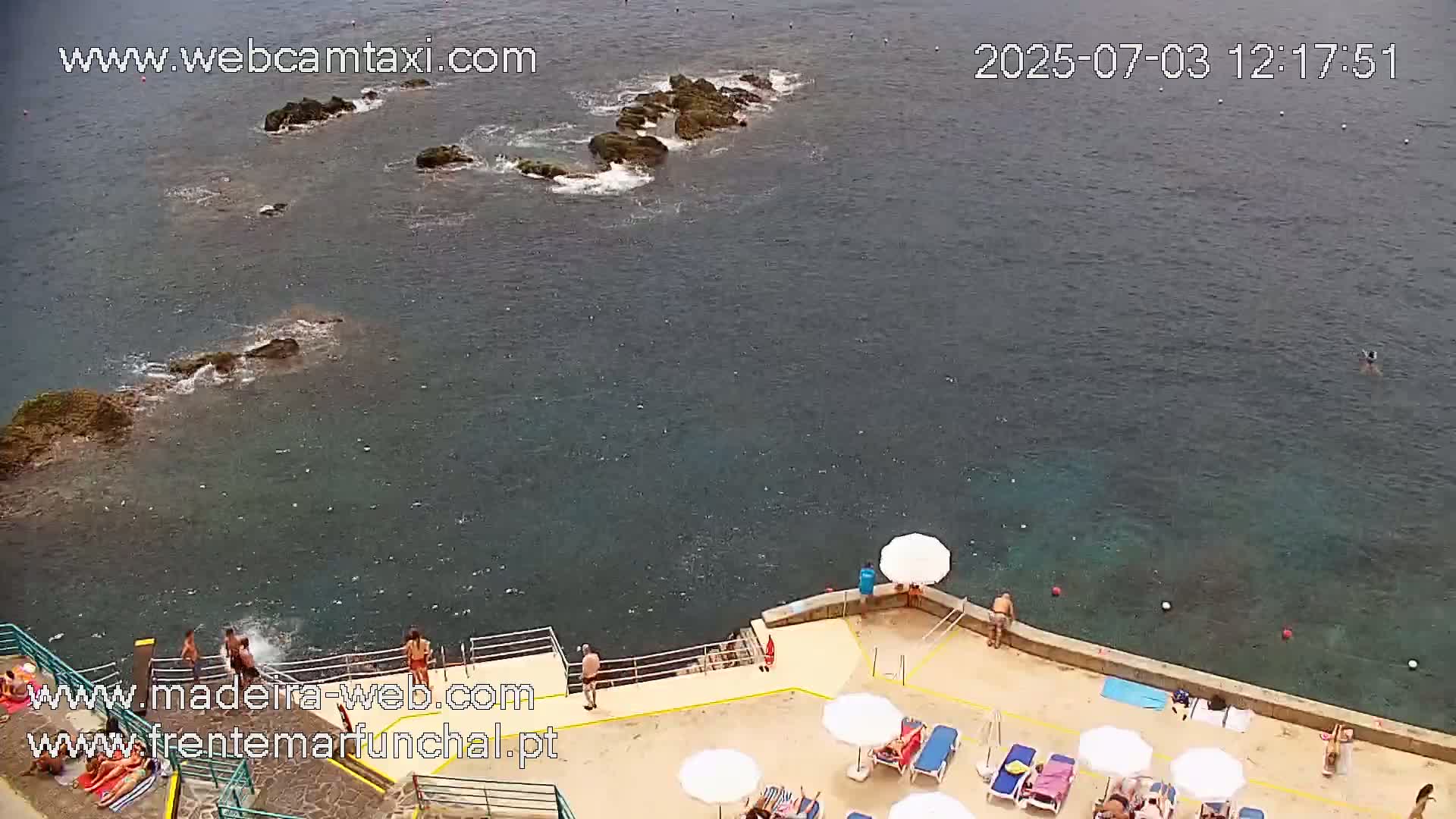 Barreirinha Beach & Funchal Center Live Cam - Funchal, Madeira, Portugal