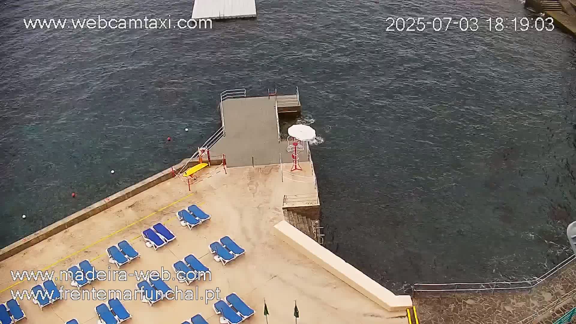 Barreirinha Beach & Funchal Center Live Cam - Funchal, Madeira, Portugal