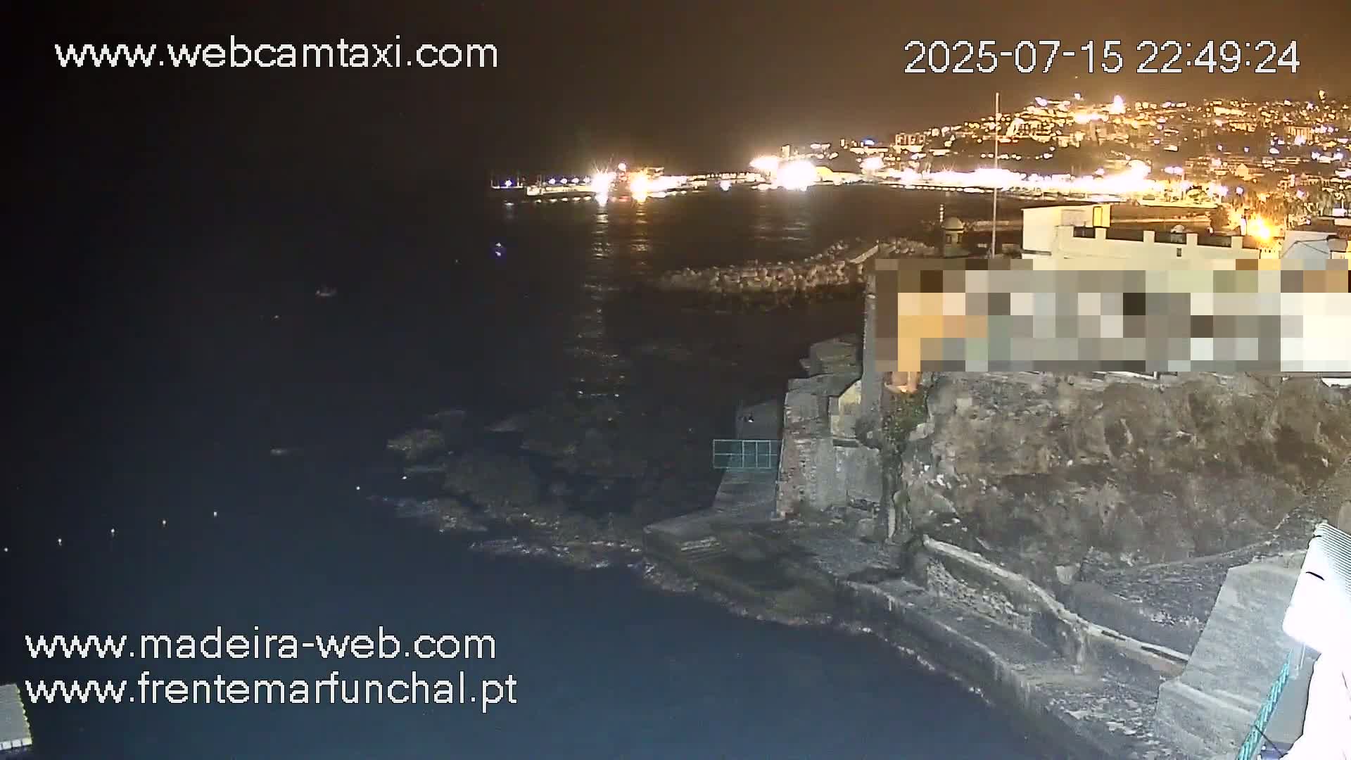 Barreirinha Beach & Funchal Center Live Cam - Funchal, Madeira, Portugal