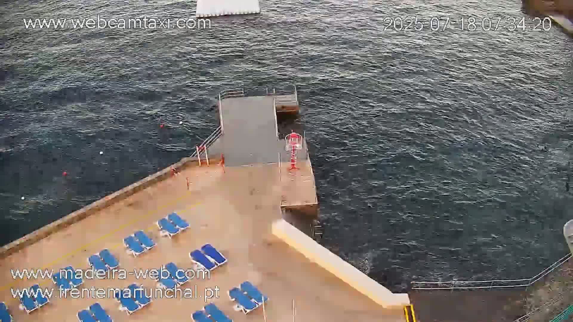 Barreirinha Beach & Funchal Center Live Cam - Funchal, Madeira, Portugal
