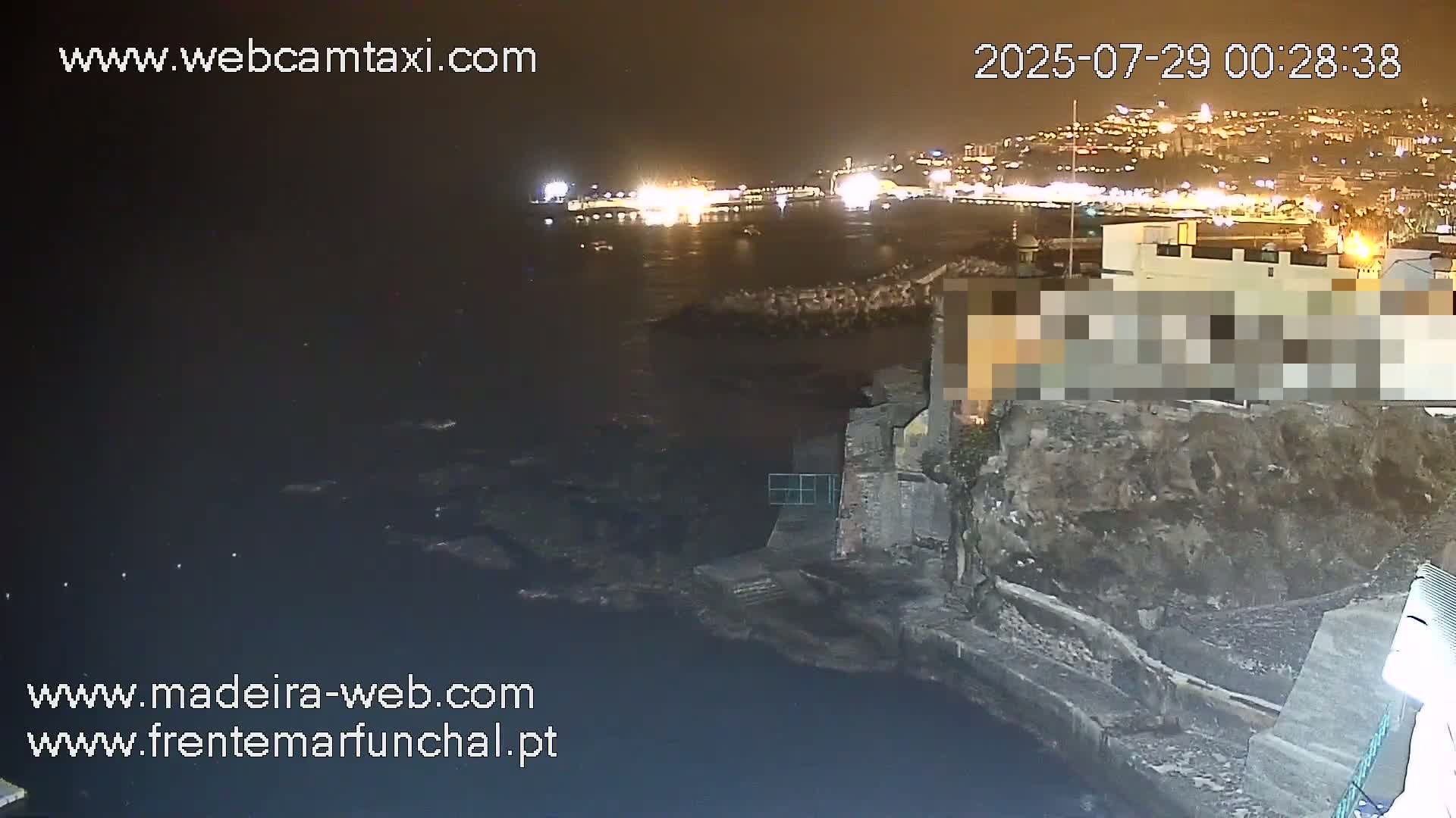 Barreirinha Beach & Funchal Center Live Cam - Funchal, Madeira, Portugal