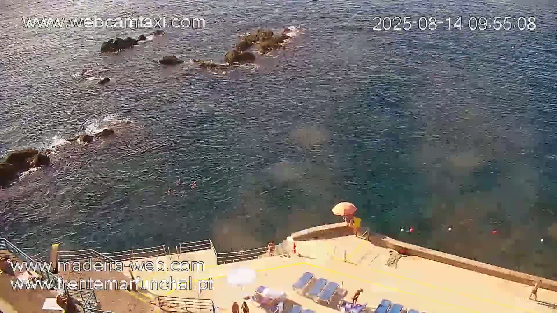 Barreirinha Beach & Funchal Center Live Cam - Funchal, Madeira, Portugal