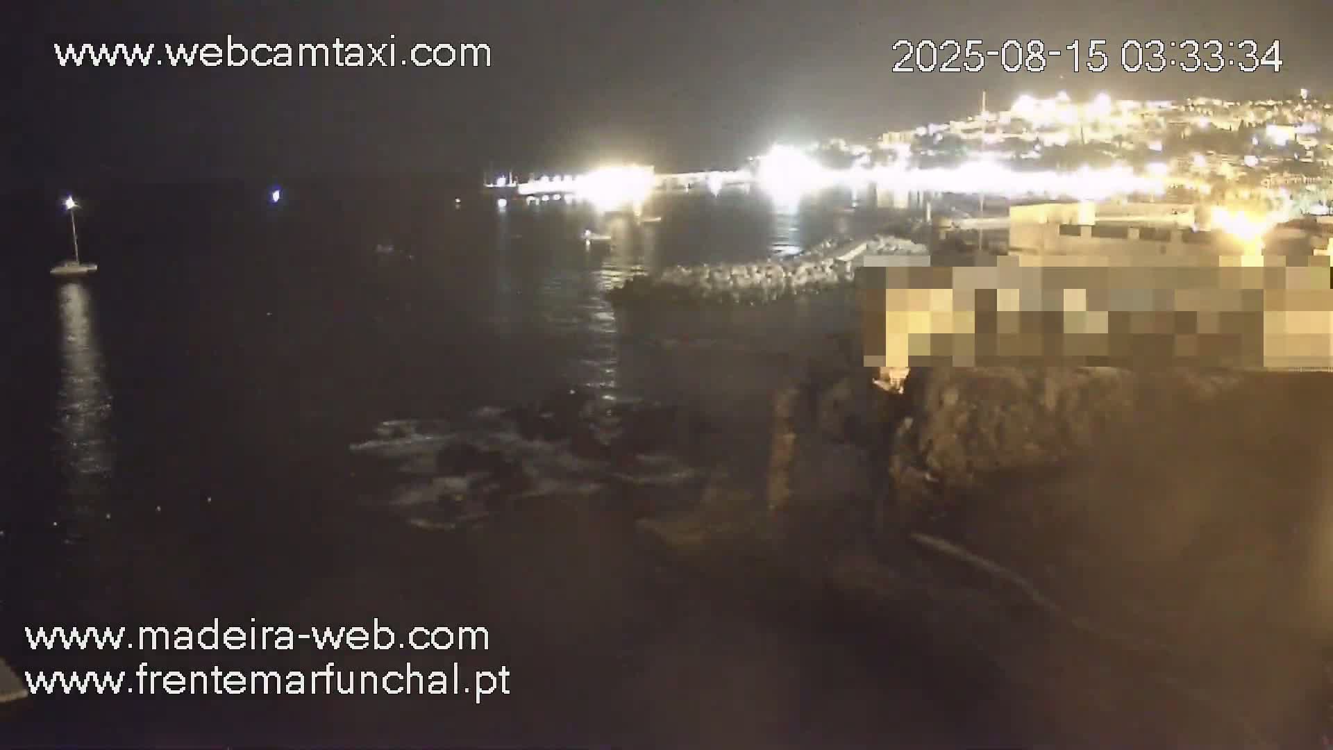 Barreirinha Beach & Funchal Center Live Cam - Funchal, Madeira, Portugal