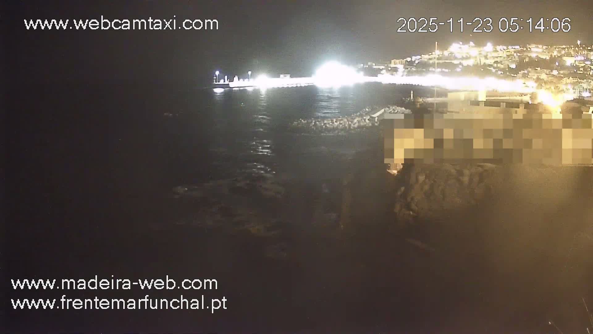 Barreirinha Beach & Funchal Center Live Cam - Funchal, Madeira, Portugal