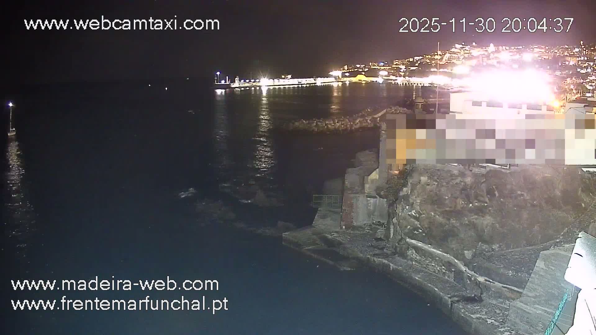 Barreirinha Beach & Funchal Center Live Cam - Funchal, Madeira, Portugal