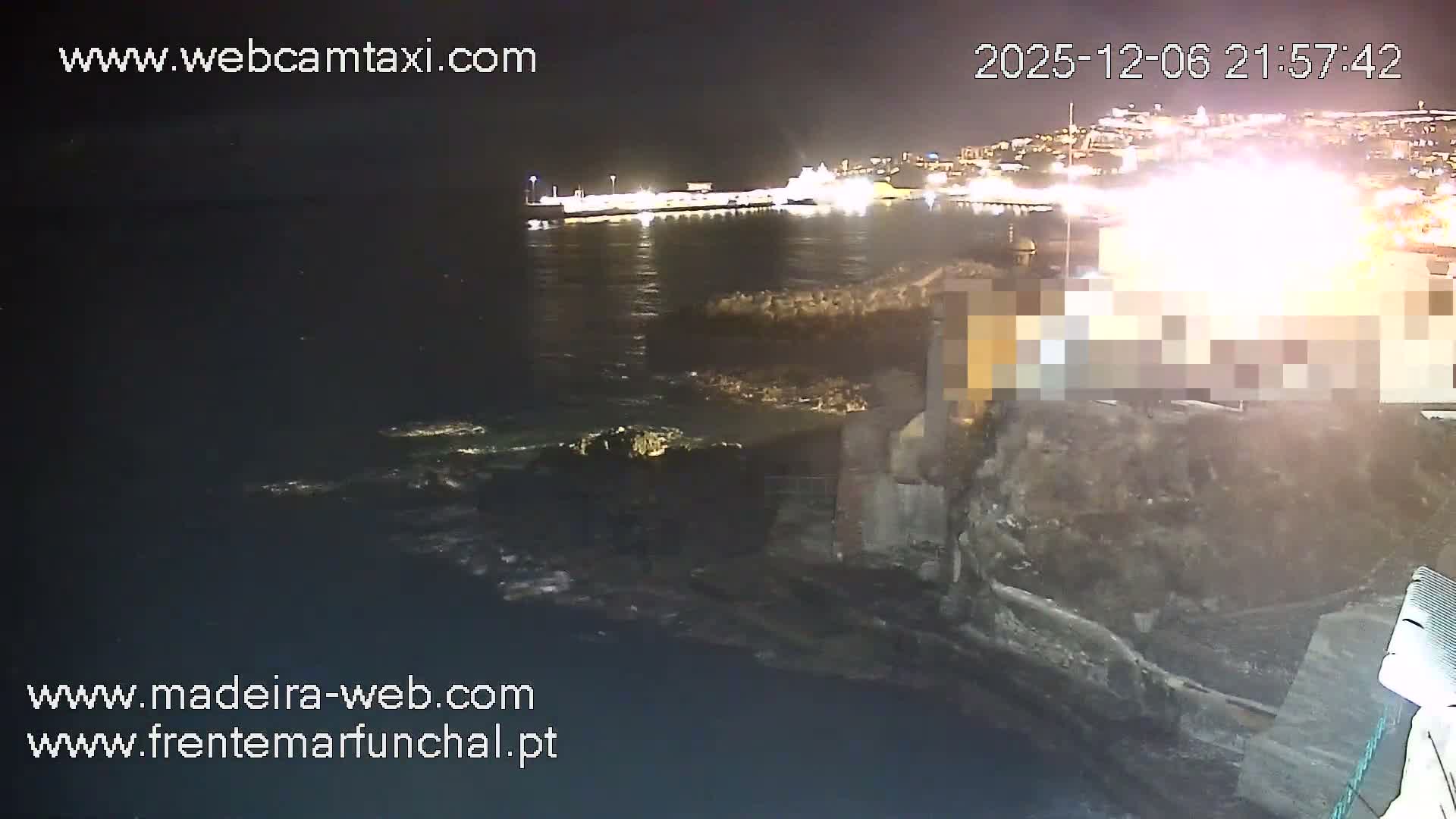 Barreirinha Beach & Funchal Center Live Cam - Funchal, Madeira, Portugal