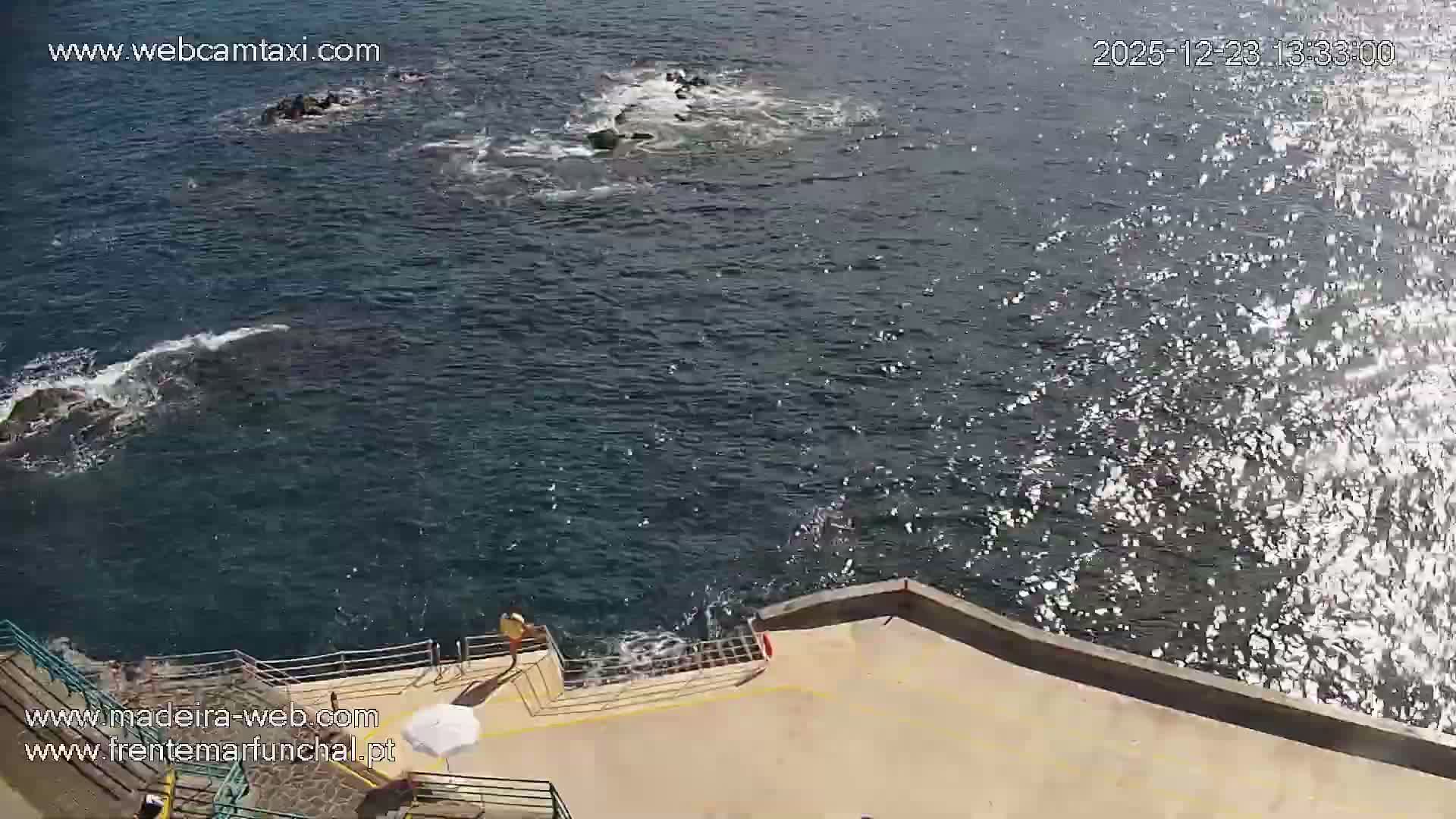 Barreirinha Beach & Funchal Center Live Cam - Funchal, Madeira, Portugal