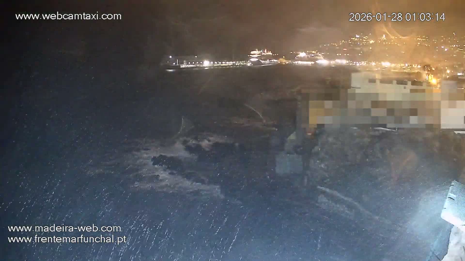 Barreirinha Beach & Funchal Center Live Cam - Funchal, Madeira, Portugal