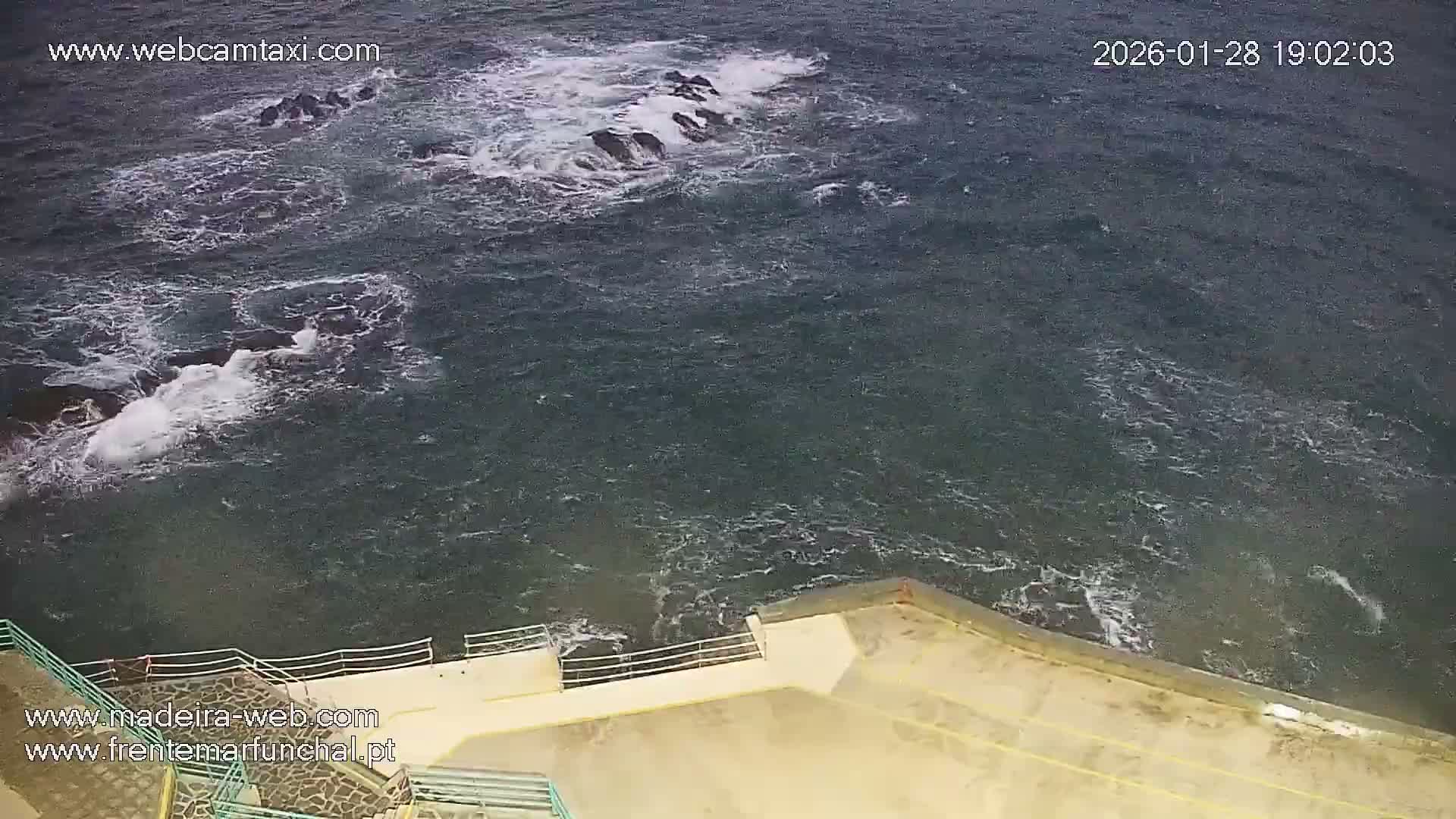 Barreirinha Beach & Funchal Center Live Cam - Funchal, Madeira, Portugal