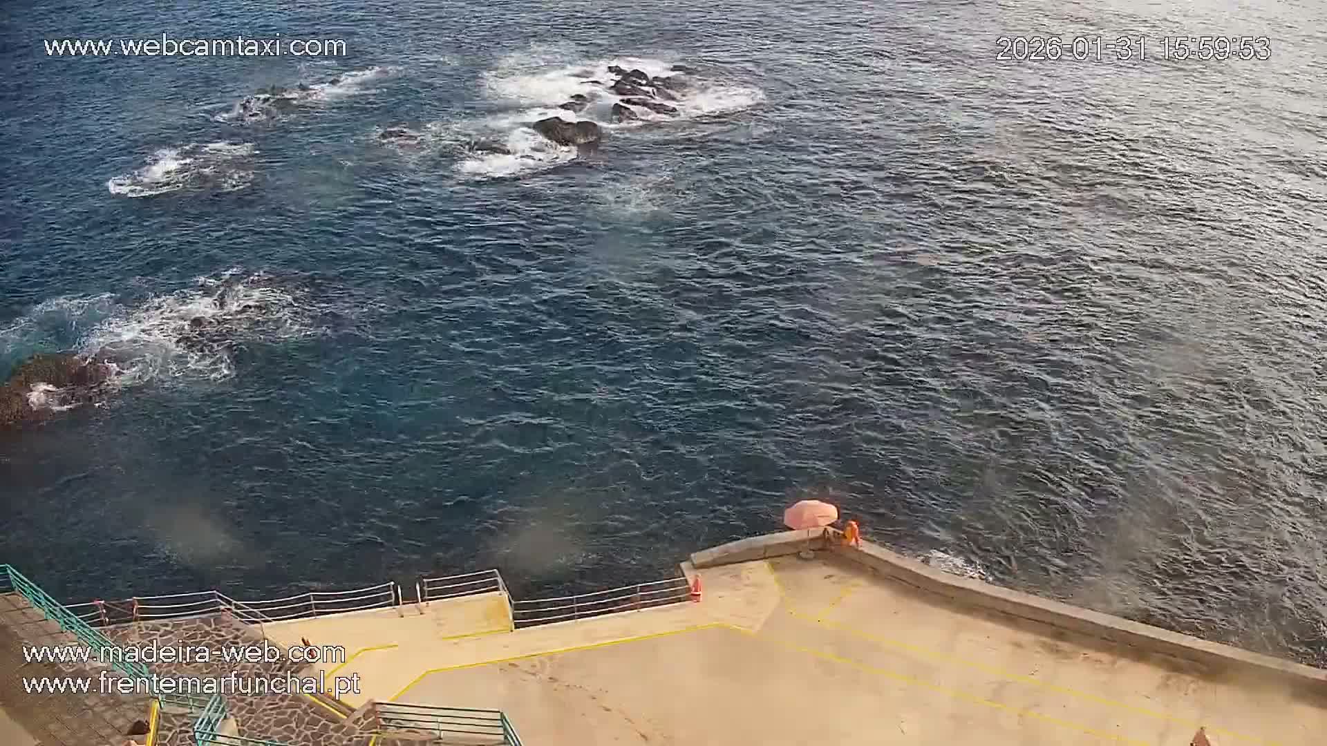Barreirinha Beach & Funchal Center Live Cam - Funchal, Madeira, Portugal