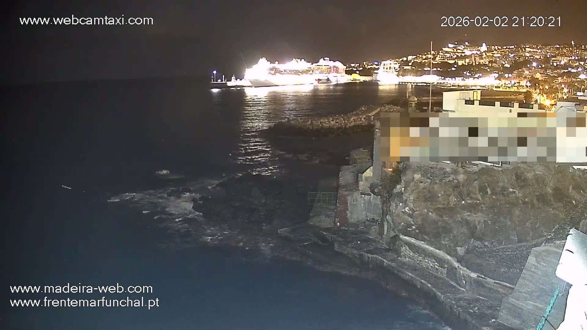 Barreirinha Beach & Funchal Center Live Cam - Funchal, Madeira, Portugal
