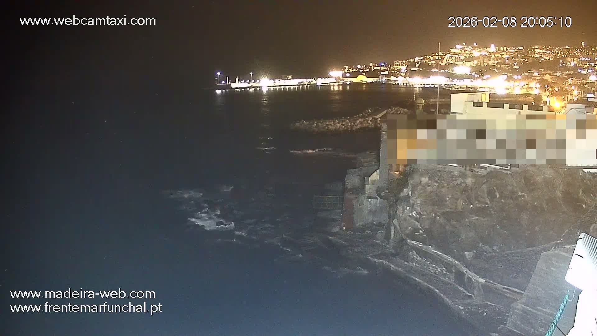 Barreirinha Beach & Funchal Center Live Cam - Funchal, Madeira, Portugal