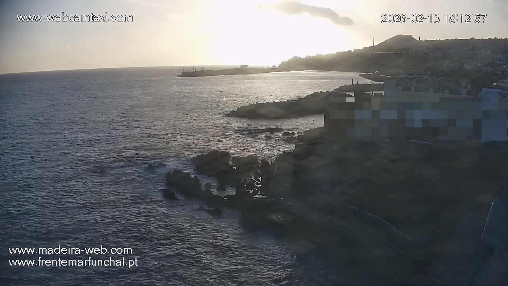 Barreirinha Beach & Funchal Center Live Cam - Funchal, Madeira, Portugal
