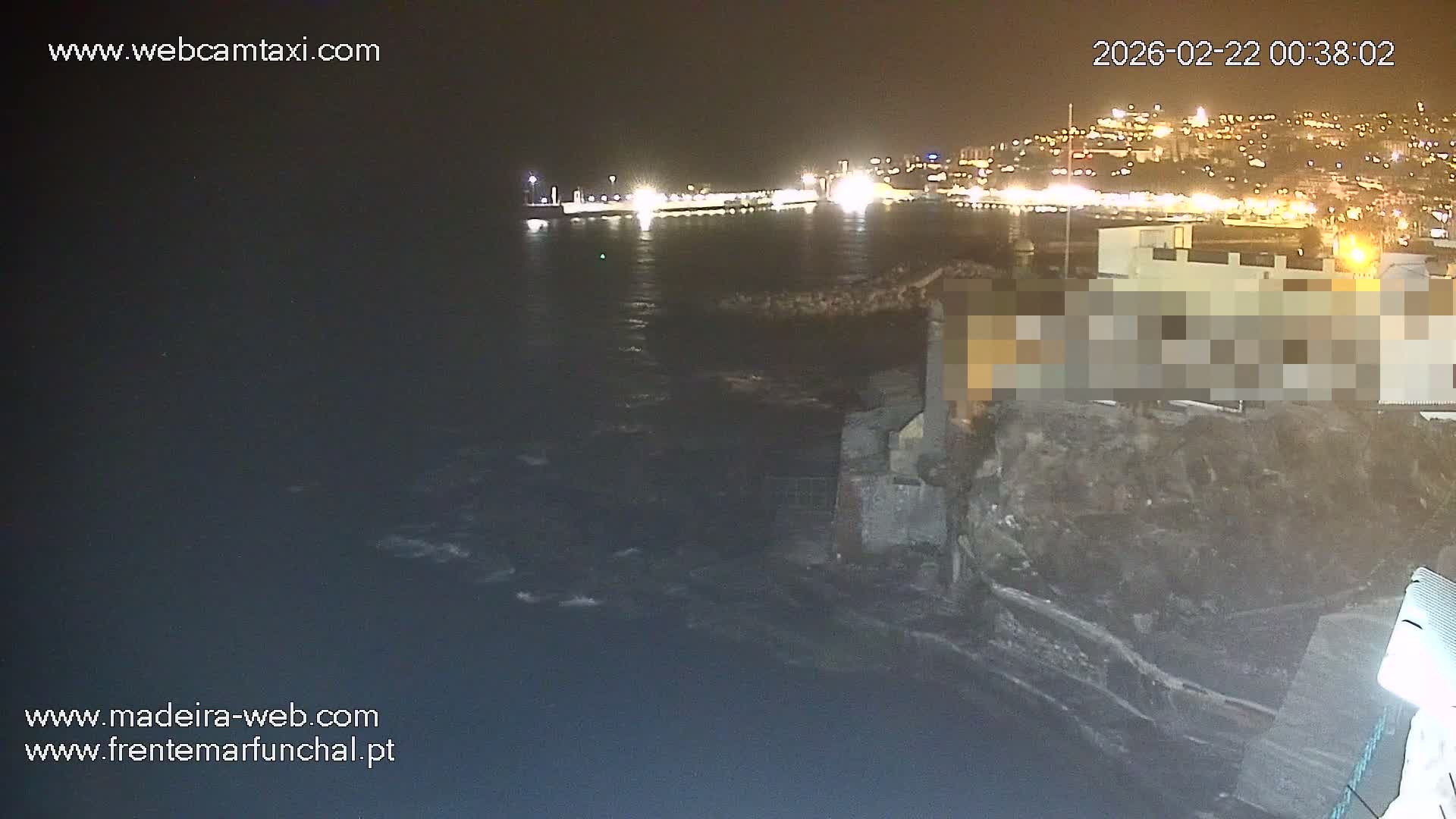 Barreirinha Beach & Funchal Center Live Cam - Funchal, Madeira, Portugal