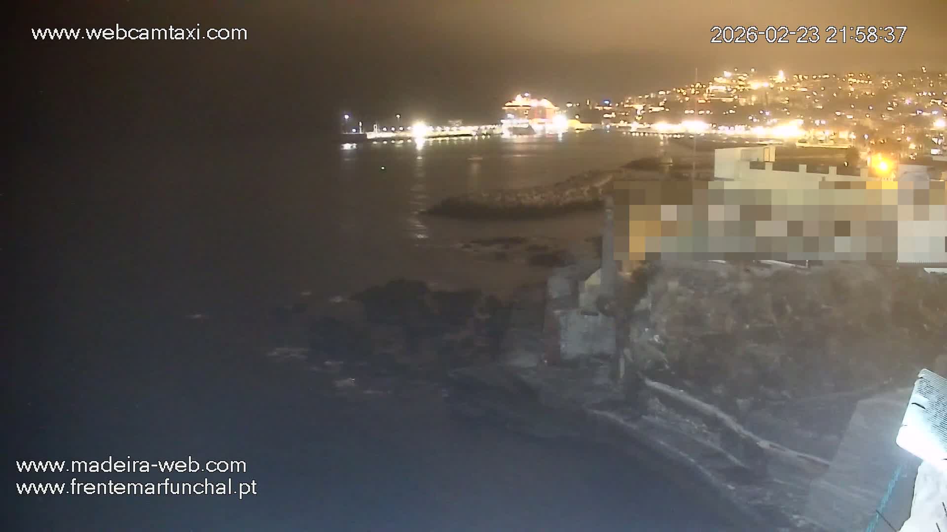 Barreirinha Beach & Funchal Center Live Cam - Funchal, Madeira, Portugal