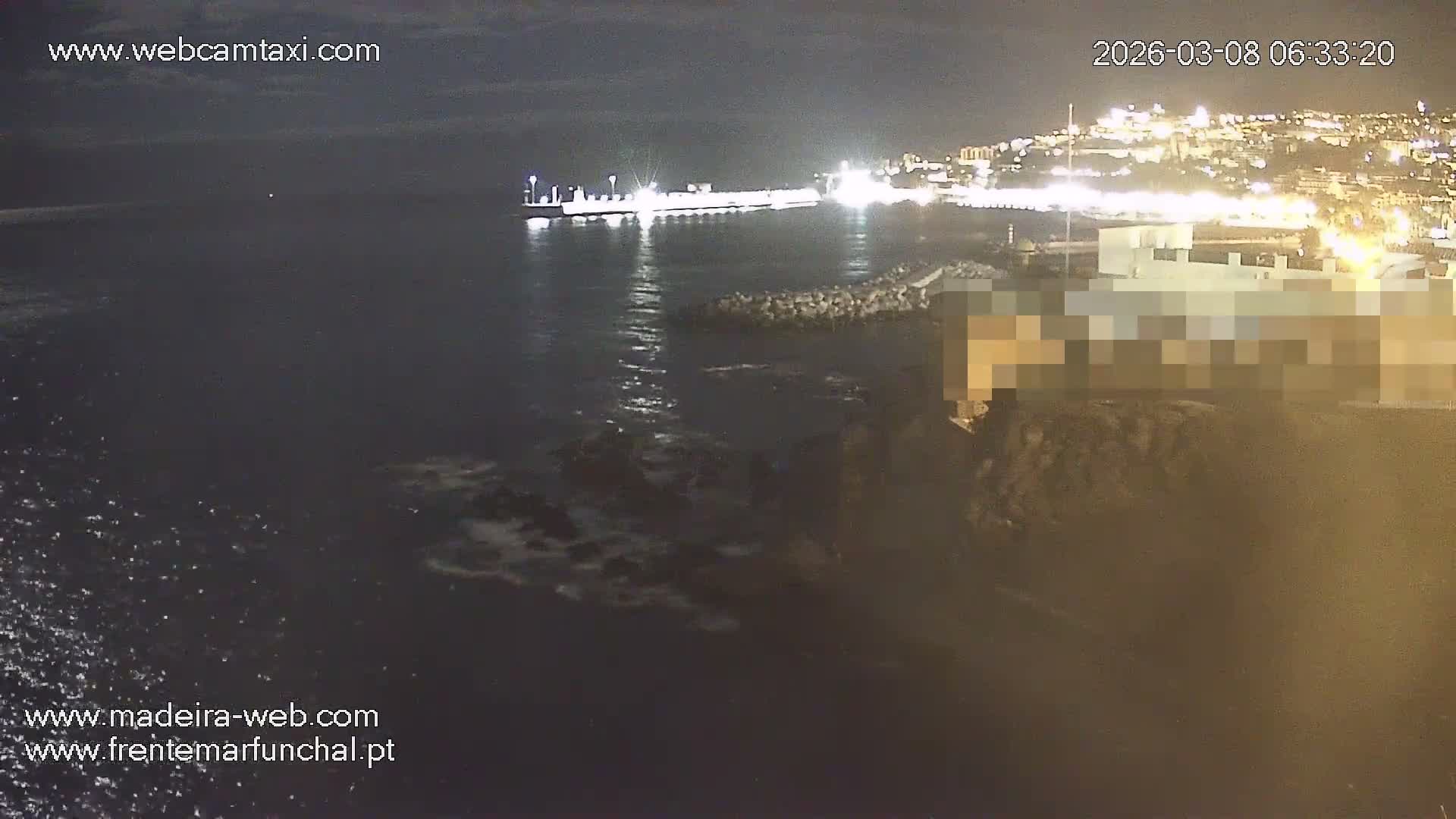 Barreirinha Beach & Funchal Center Live Cam - Funchal, Madeira, Portugal