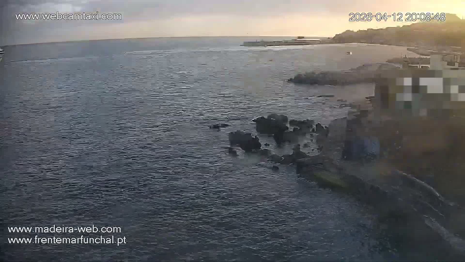 Barreirinha Beach & Funchal Center Live Cam - Funchal, Madeira, Portugal
