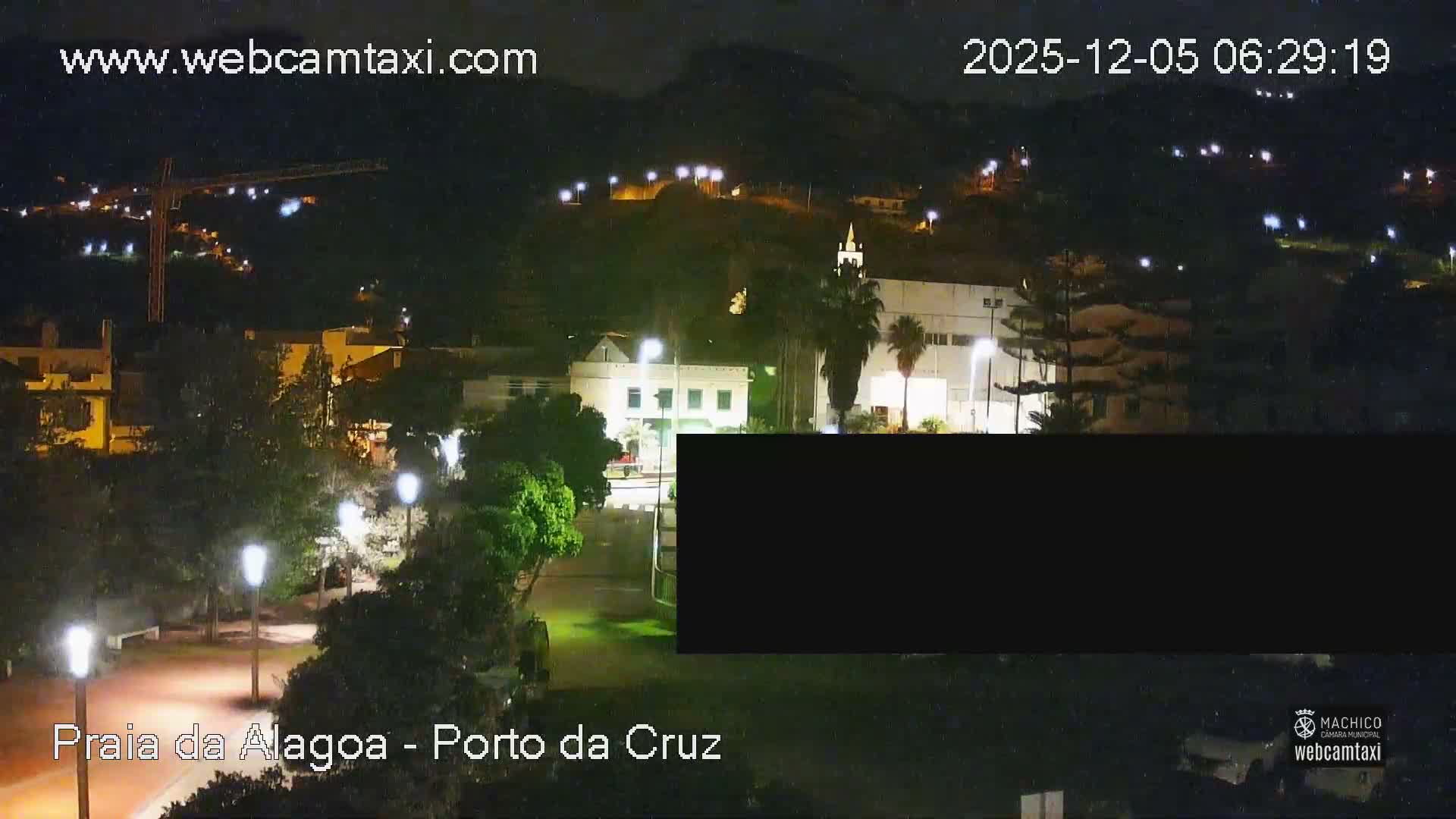 Porto da Cruz , Praia da Alagoa Beach Live Cam - Machico, Madeira, Portugal
