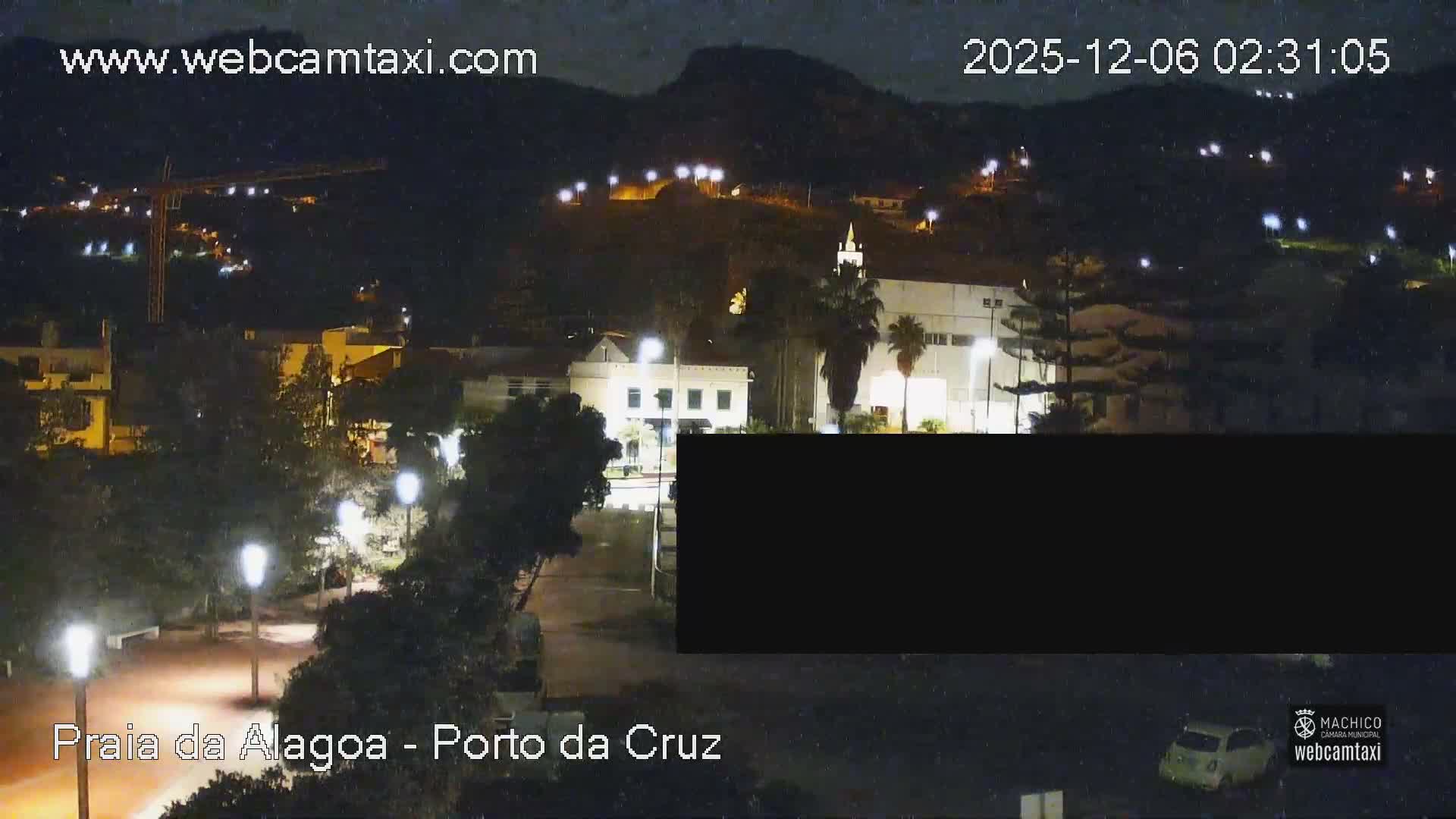 Porto da Cruz , Praia da Alagoa Beach Live Cam - Machico, Madeira, Portugal