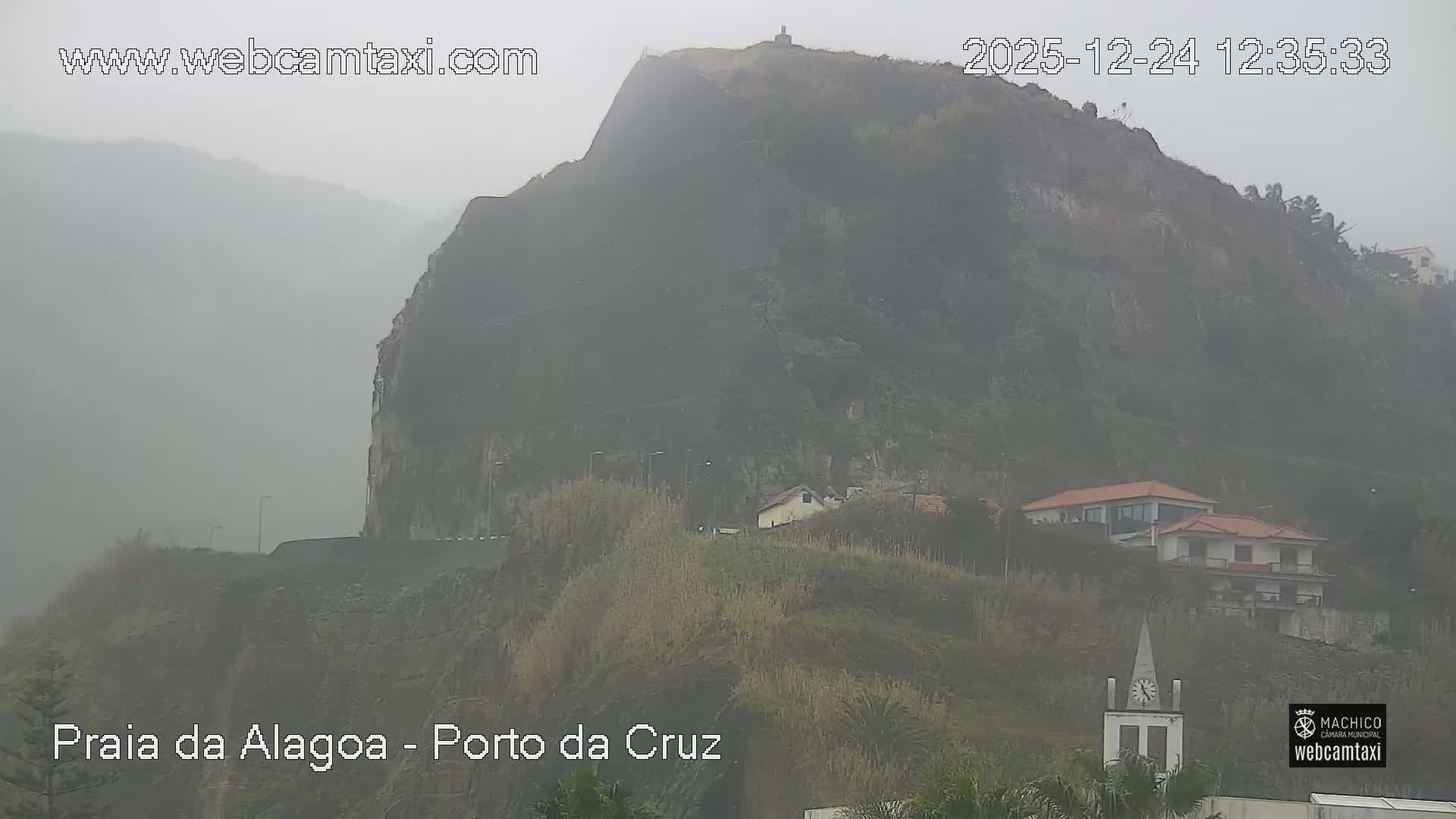 Porto da Cruz , Praia da Alagoa Beach Live Cam - Machico, Madeira, Portugal