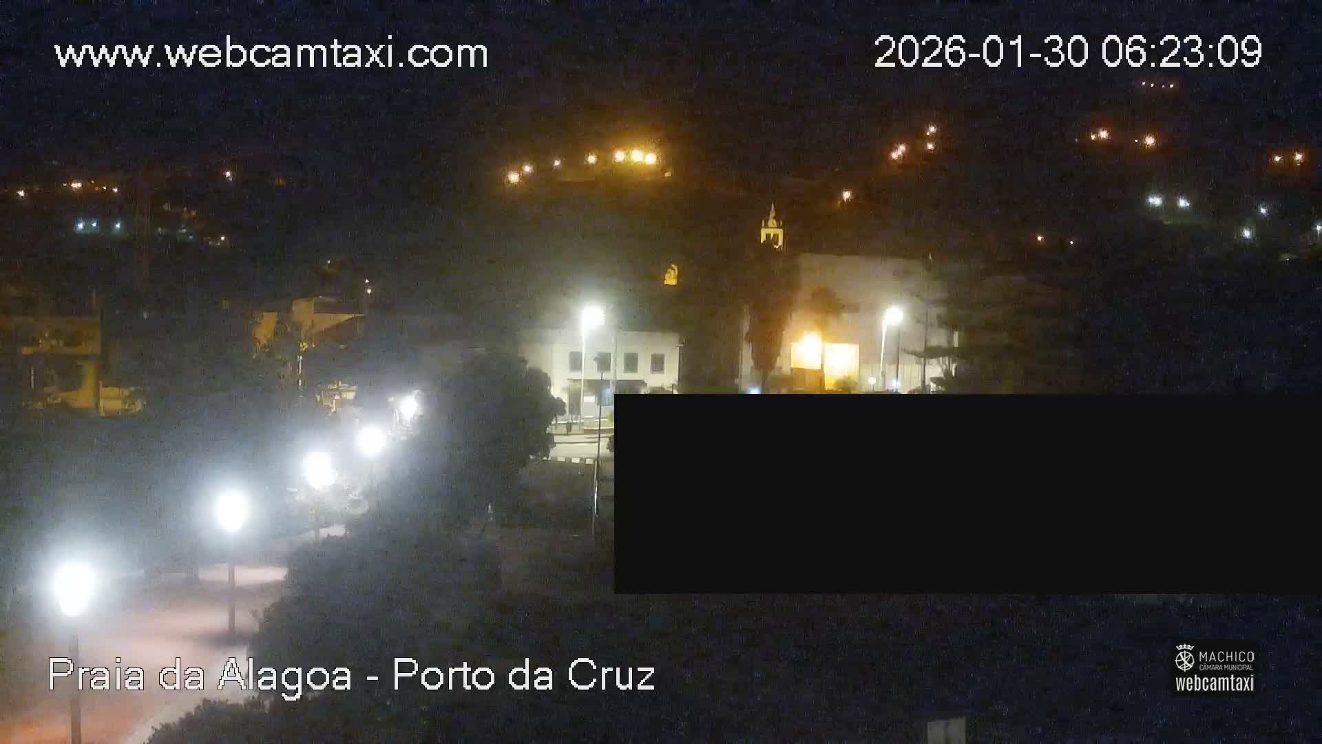 Porto da Cruz , Praia da Alagoa Beach Live Cam - Machico, Madeira, Portugal