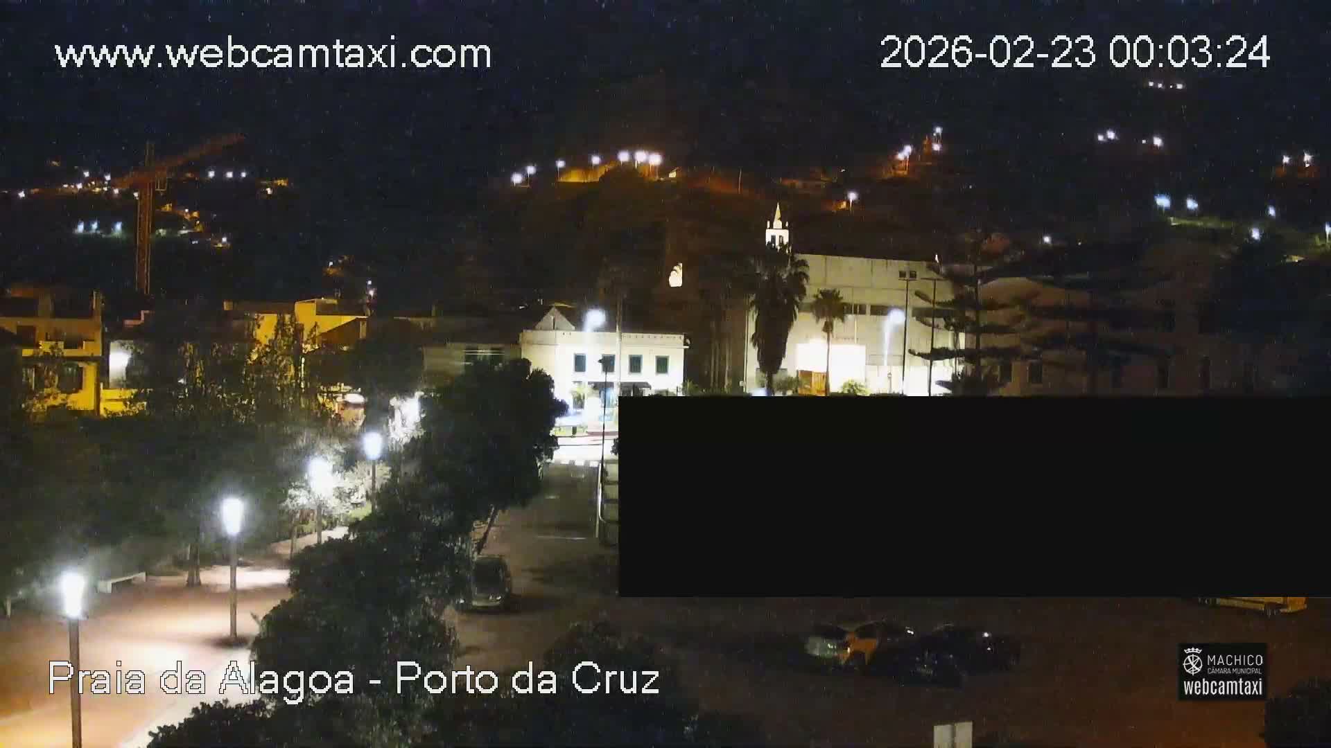Porto da Cruz , Praia da Alagoa Beach Live Cam - Machico, Madeira, Portugal