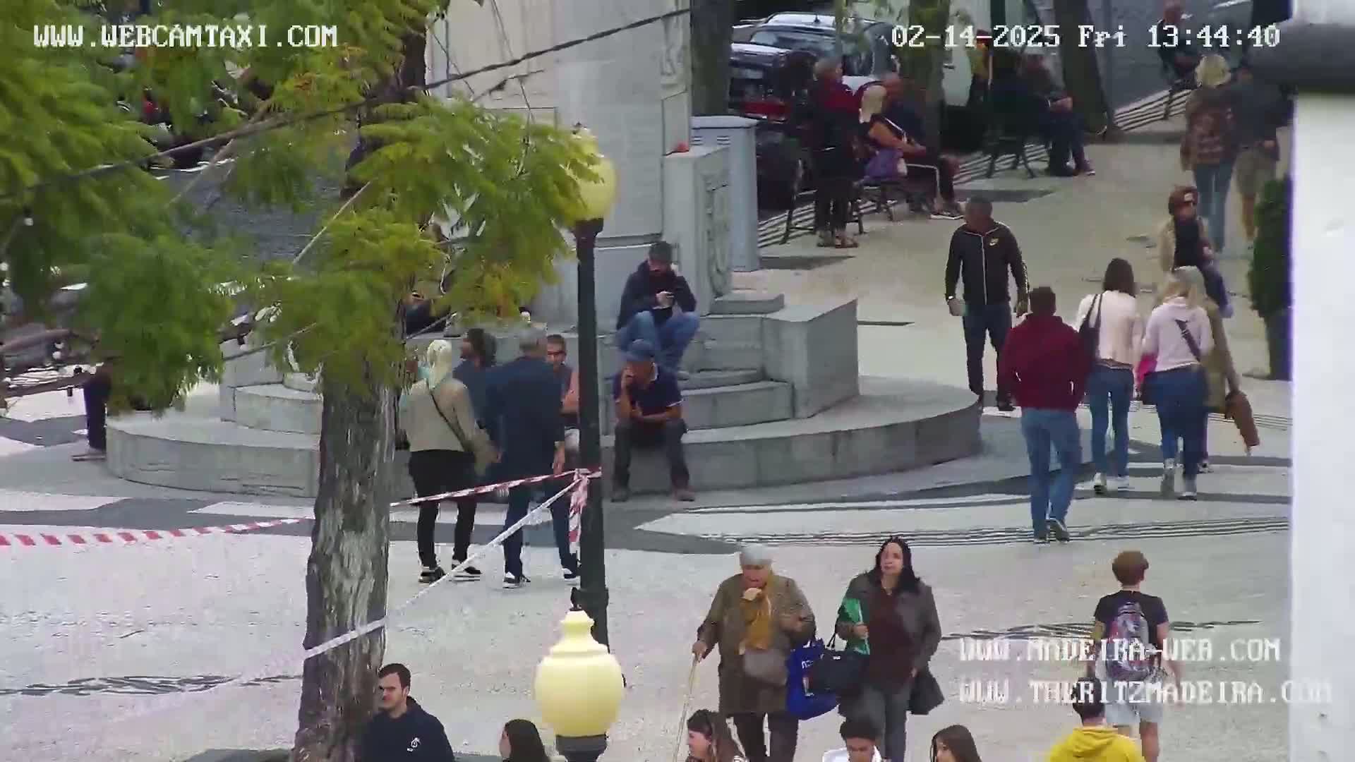  Ritz, Avenida Arriaga Avenue & Joao Goncalves Zarco Statue Live Cam - Funchal, Madeira, Portugal