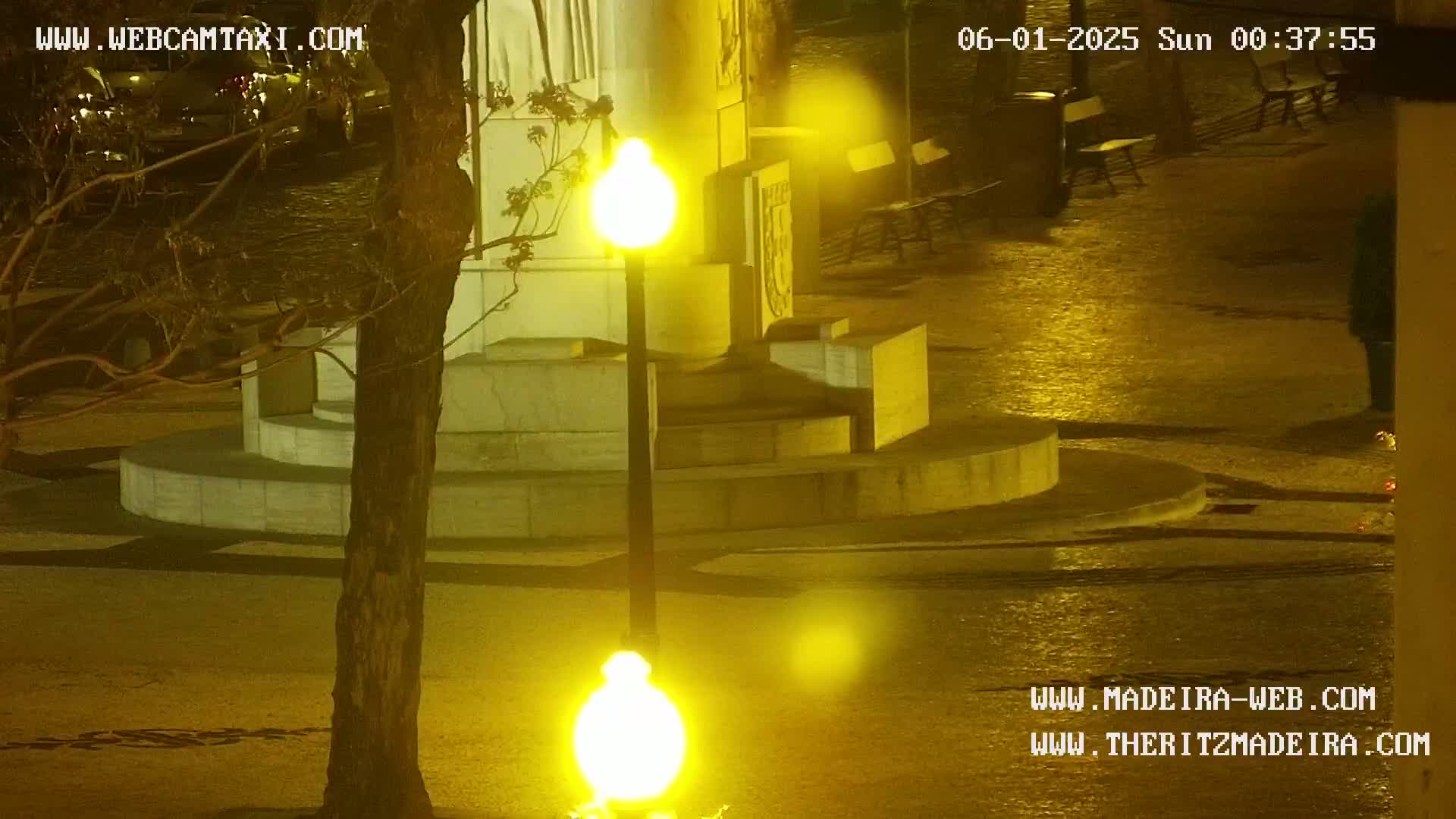 Ritz, Avenida Arriaga Avenue & Joao Goncalves Zarco Statue Live Cam - Funchal, Madeira, Portugal