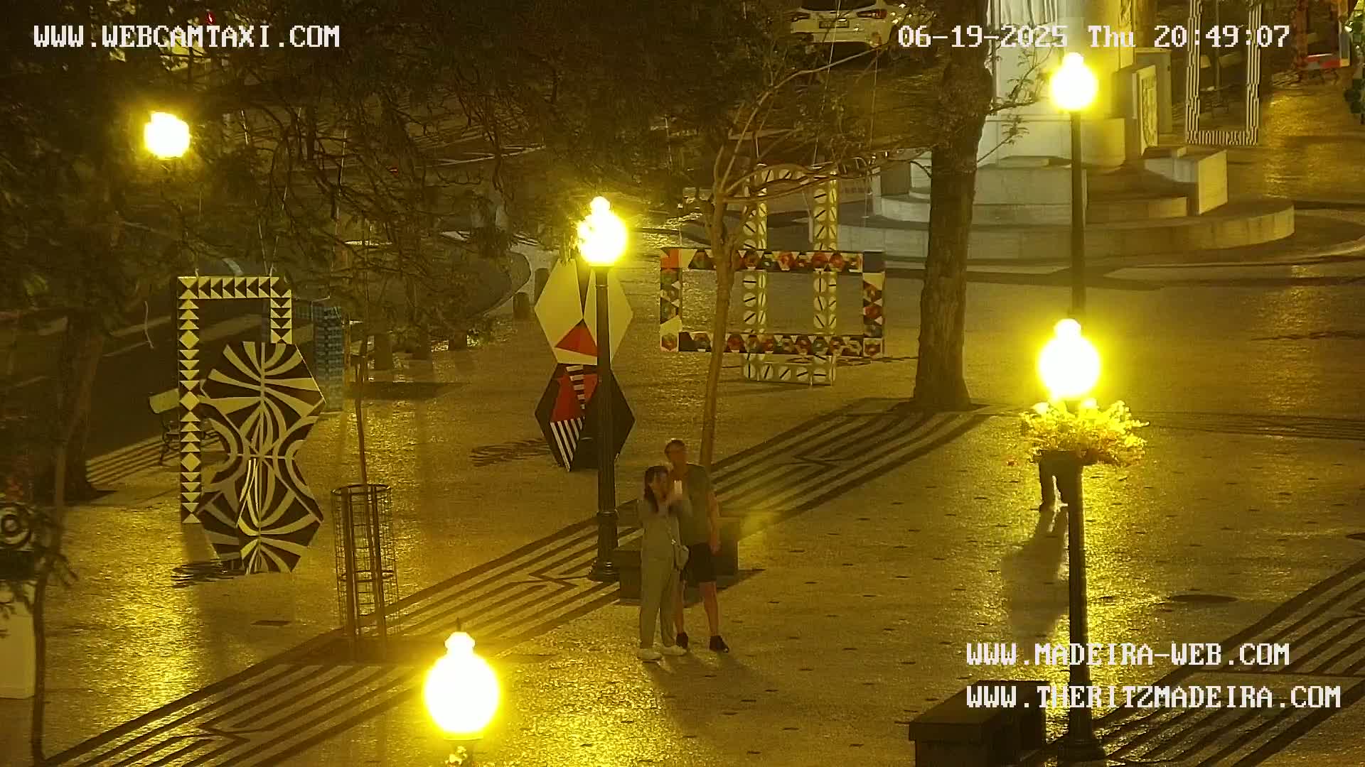 Ritz, Avenida Arriaga Avenue & Joao Goncalves Zarco Statue Live Cam - Funchal, Madeira, Portugal