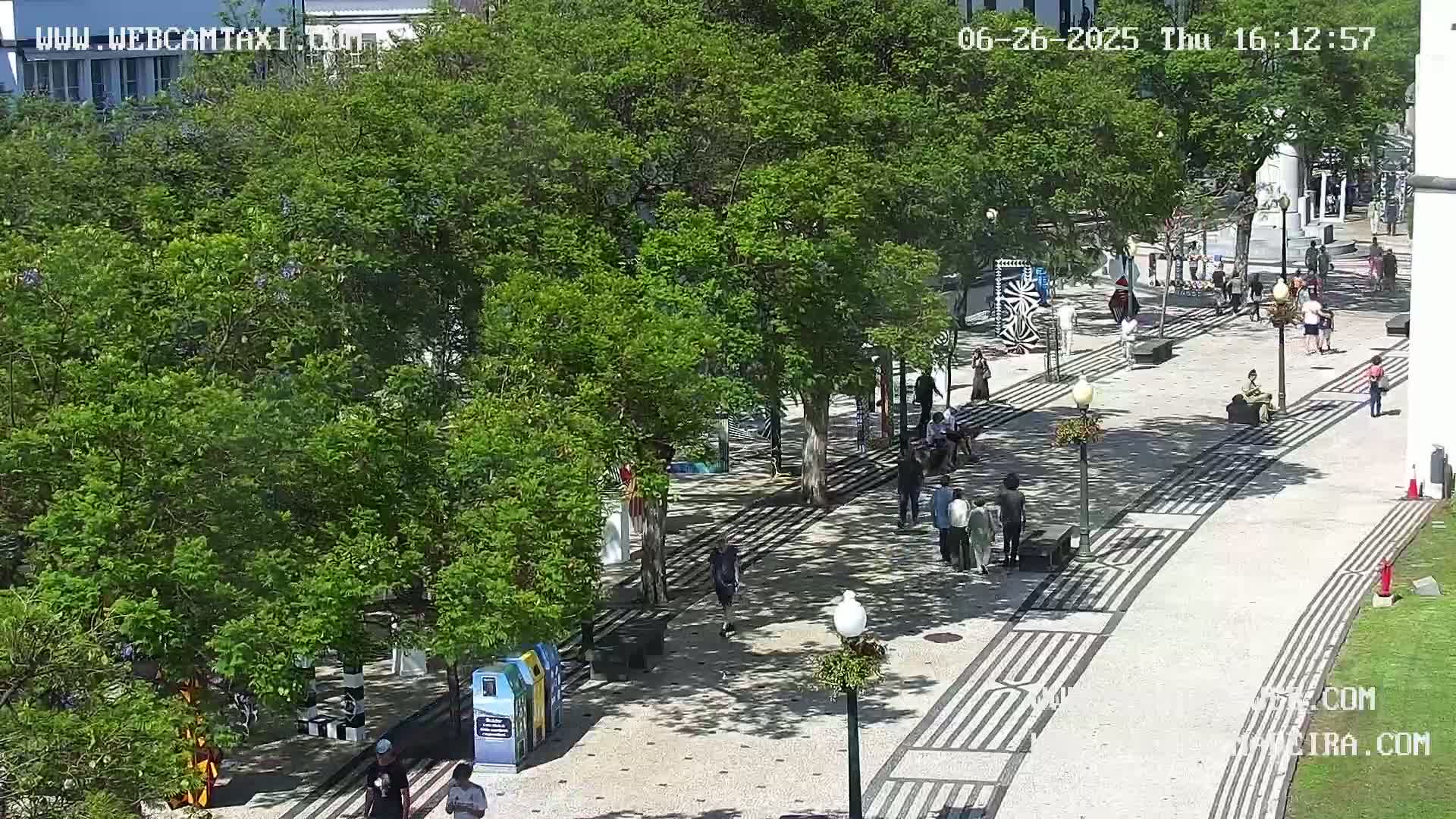 Ritz, Avenida Arriaga Avenue & Joao Goncalves Zarco Statue Live Cam - Funchal, Madeira, Portugal