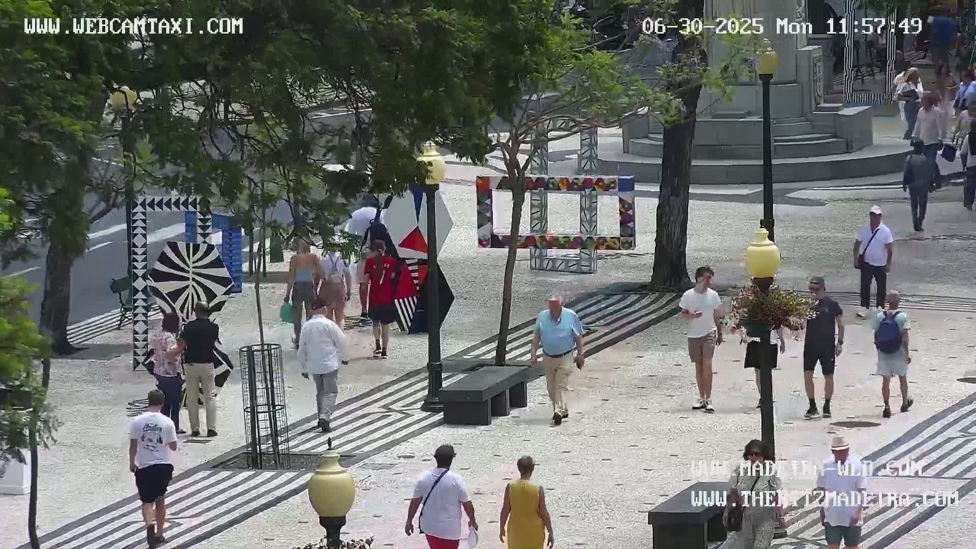 Ritz, Avenida Arriaga Avenue & Joao Goncalves Zarco Statue Live Cam - Funchal, Madeira, Portugal