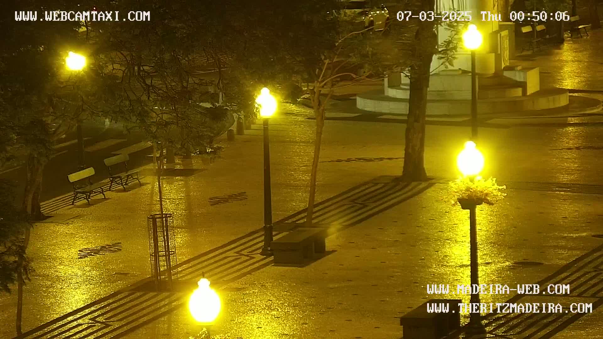 Ritz, Avenida Arriaga Avenue & Joao Goncalves Zarco Statue Live Cam - Funchal, Madeira, Portugal