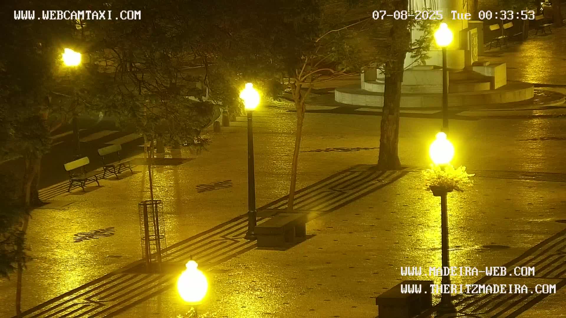 Ritz, Avenida Arriaga Avenue & Joao Goncalves Zarco Statue Live Cam - Funchal, Madeira, Portugal