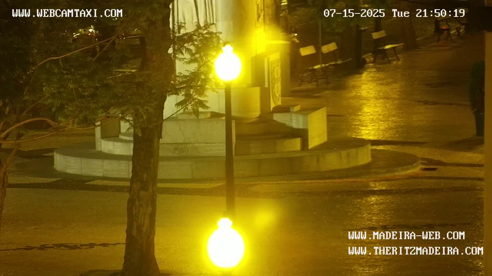 Ritz, Avenida Arriaga Avenue & Joao Goncalves Zarco Statue Live Cam - Funchal, Madeira, Portugal