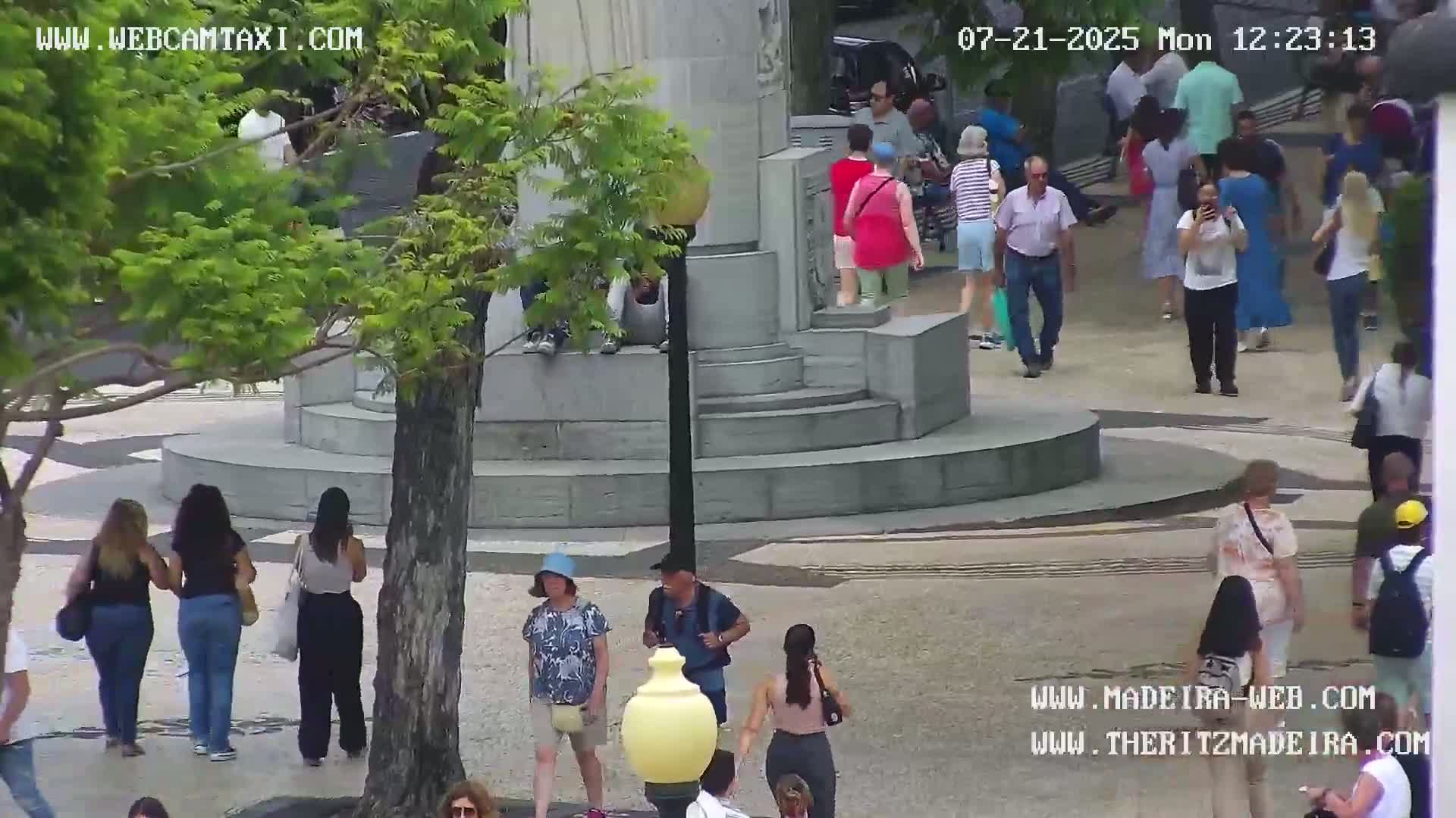 Ritz, Avenida Arriaga Avenue & Joao Goncalves Zarco Statue Live Cam - Funchal, Madeira, Portugal