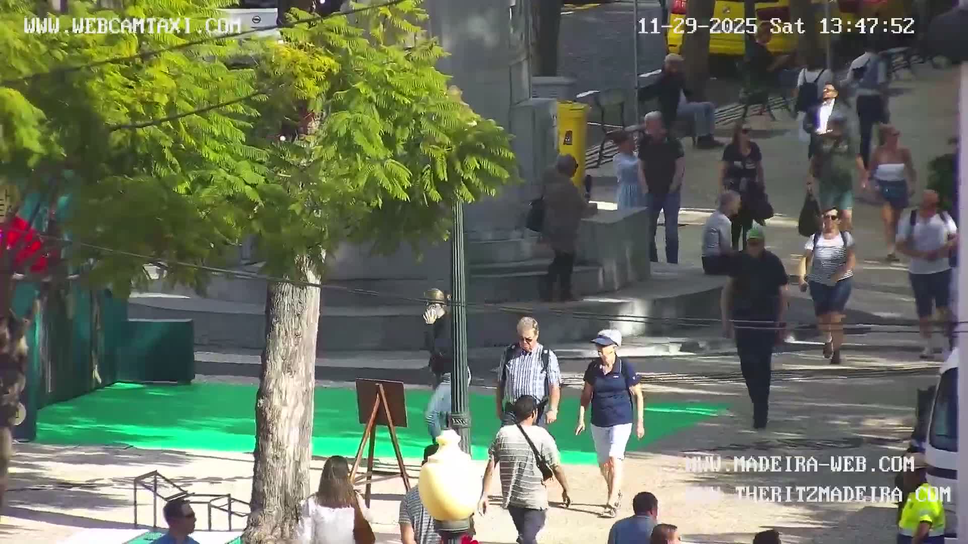 Ritz, Avenida Arriaga Avenue & Joao Goncalves Zarco Statue Live Cam - Funchal, Madeira, Portugal