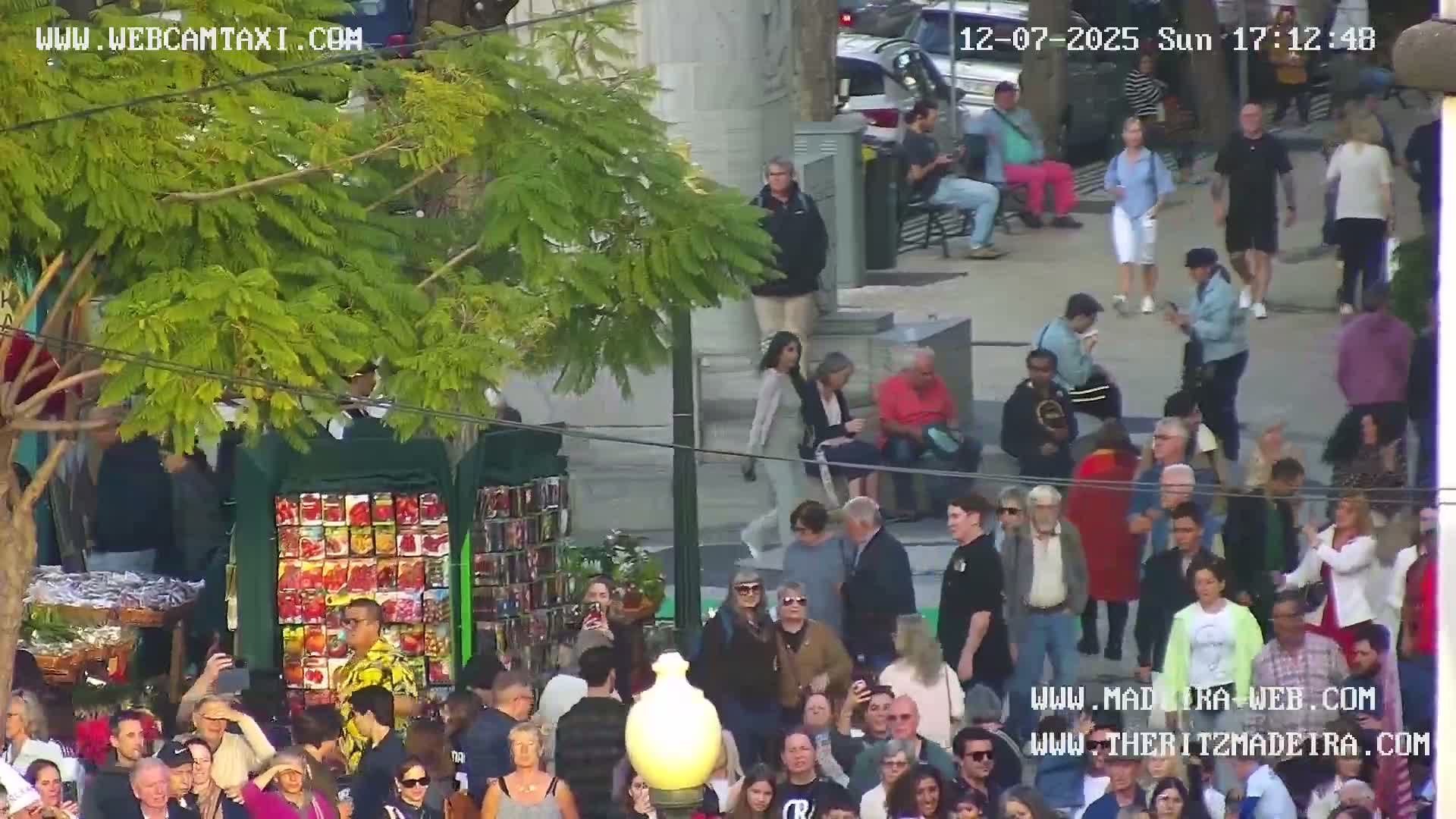 Ritz, Avenida Arriaga Avenue & Joao Goncalves Zarco Statue Live Cam - Funchal, Madeira, Portugal