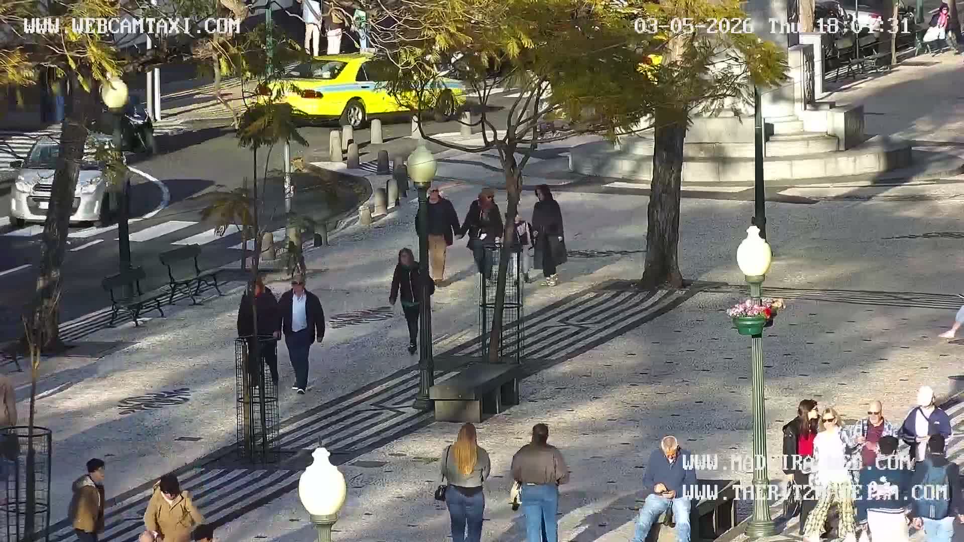 Ritz, Avenida Arriaga Avenue & Joao Goncalves Zarco Statue Live Cam - Funchal, Madeira, Portugal
