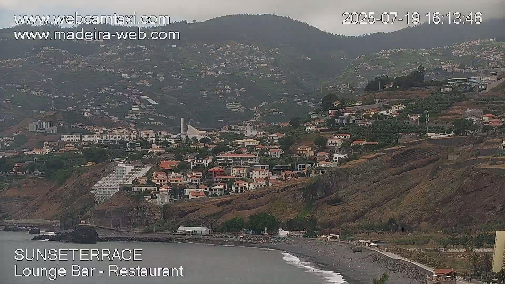 Praia Formosa Coast & Camara de Lobos City Live Cam - Funchal, Madeira, Portugal