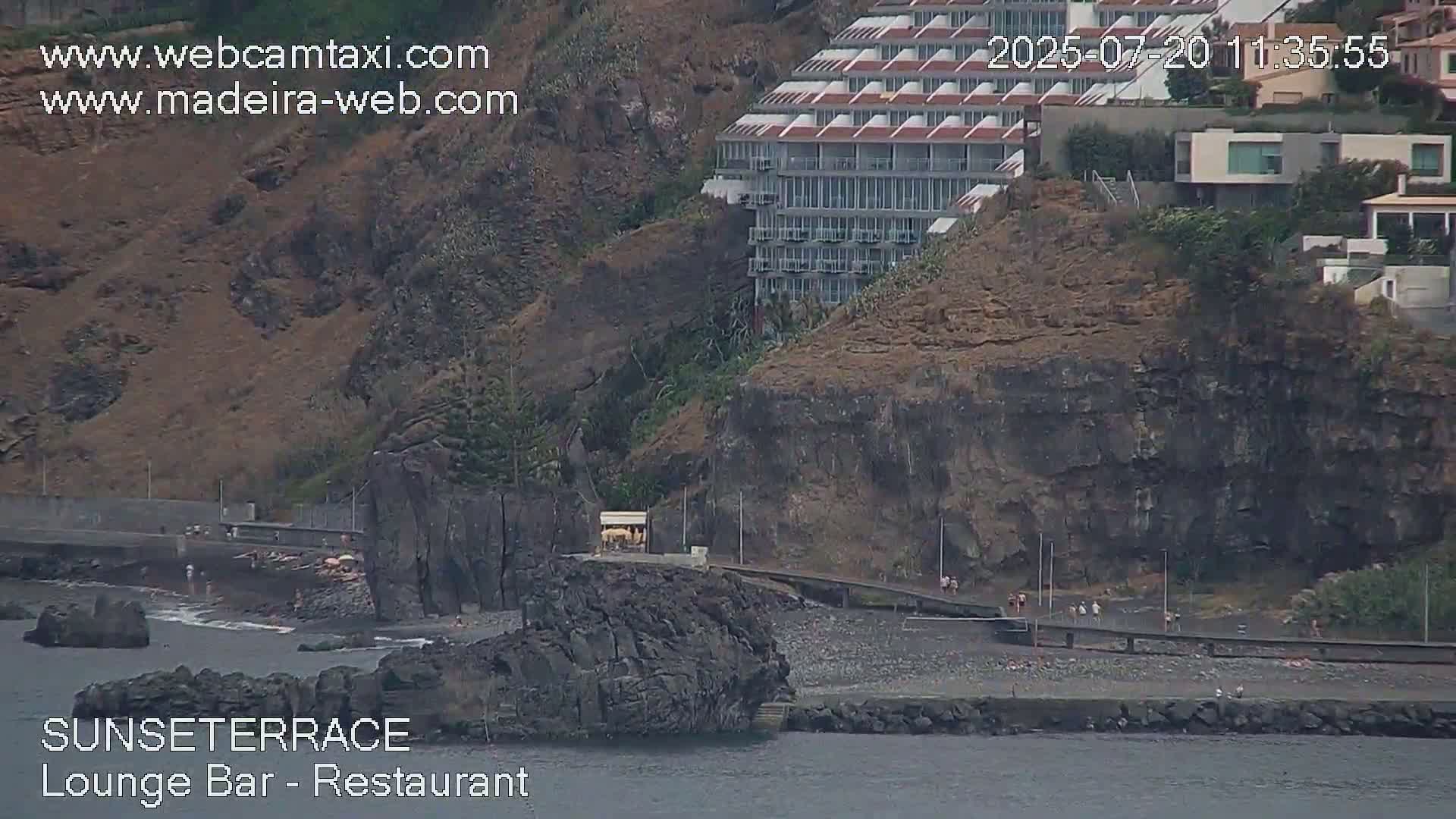 Praia Formosa Coast & Camara de Lobos City Live Cam - Funchal, Madeira, Portugal