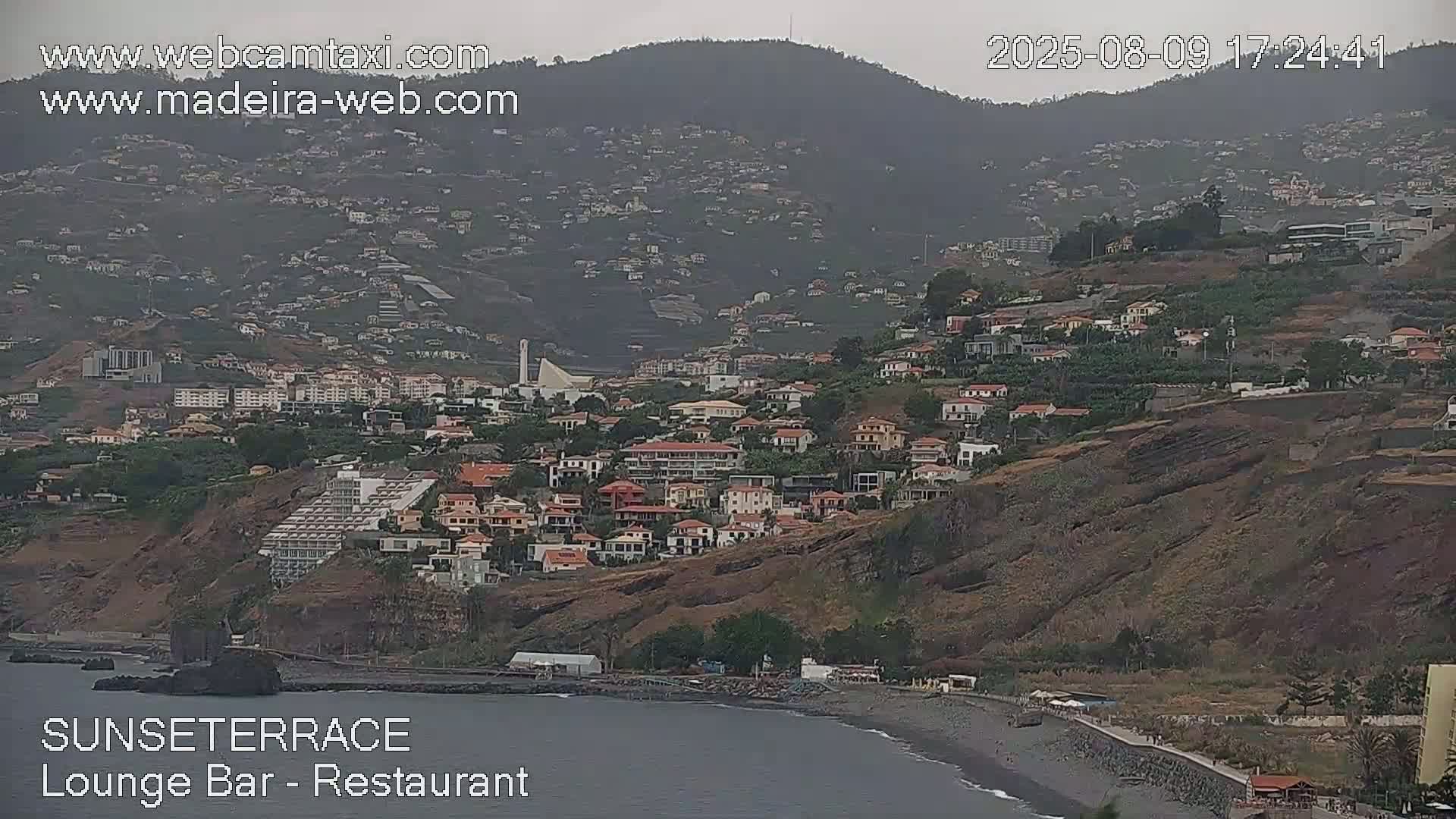 Praia Formosa Coast & Camara de Lobos City Live Cam - Funchal, Madeira, Portugal