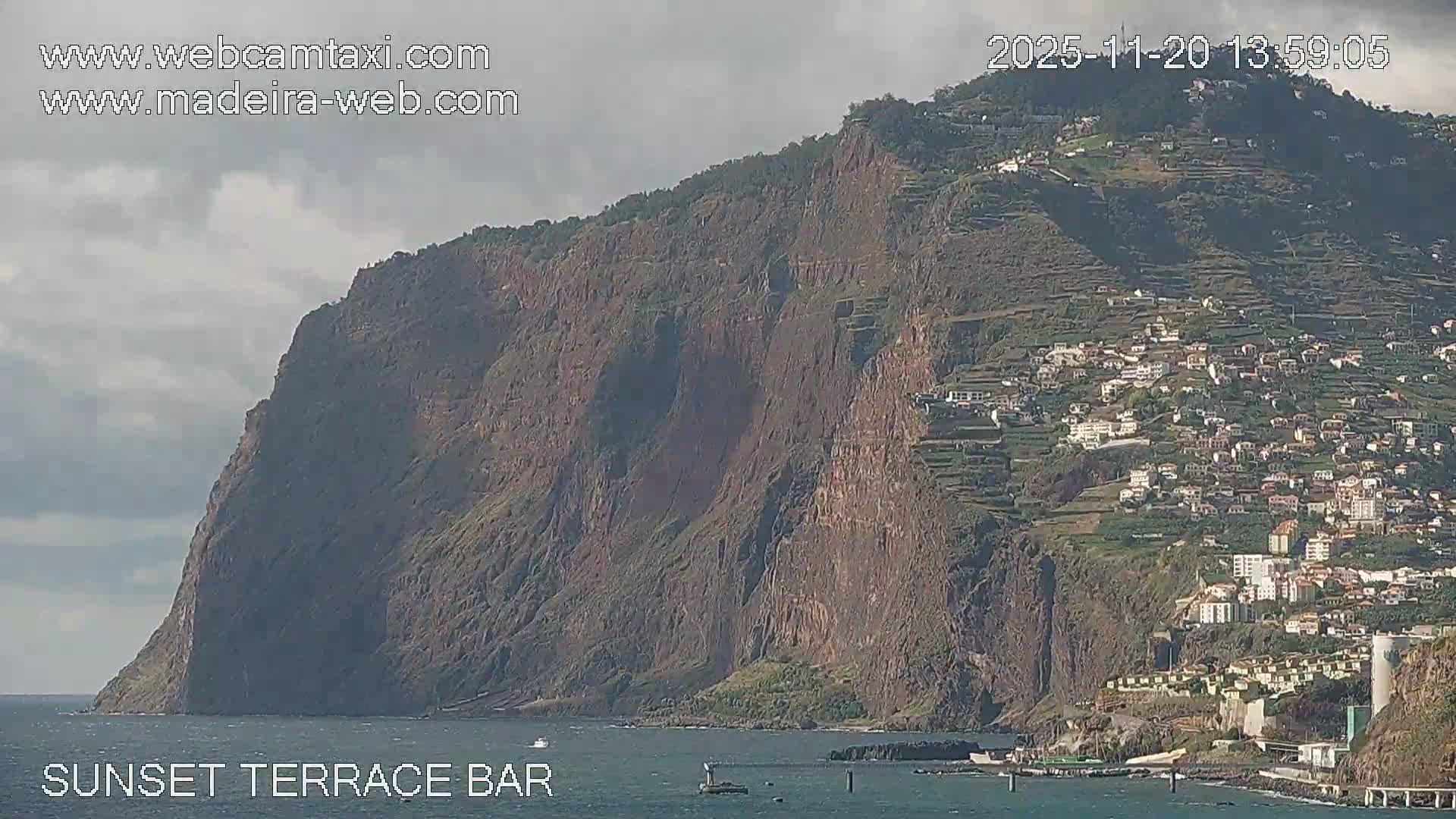 Praia Formosa Coast & Camara de Lobos City Live Cam - Funchal, Madeira, Portugal