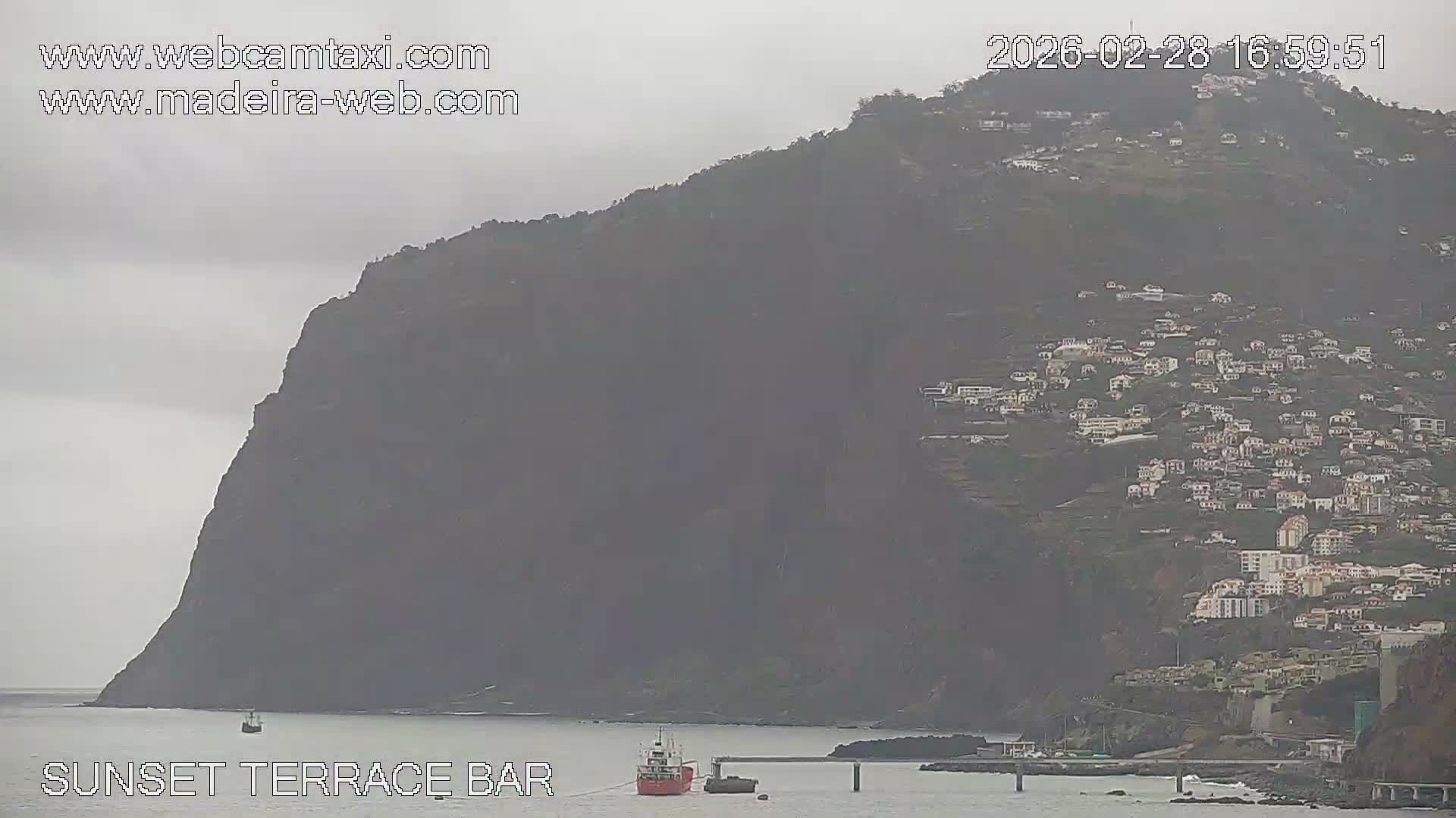 Praia Formosa Coast & Camara de Lobos City Live Cam - Funchal, Madeira, Portugal