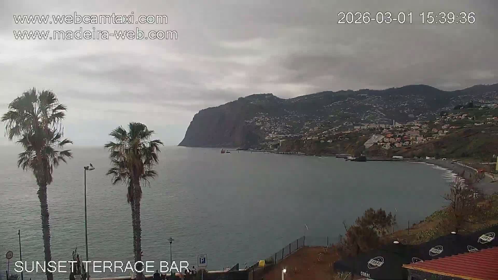Praia Formosa Coast & Camara de Lobos City Live Cam - Funchal, Madeira, Portugal