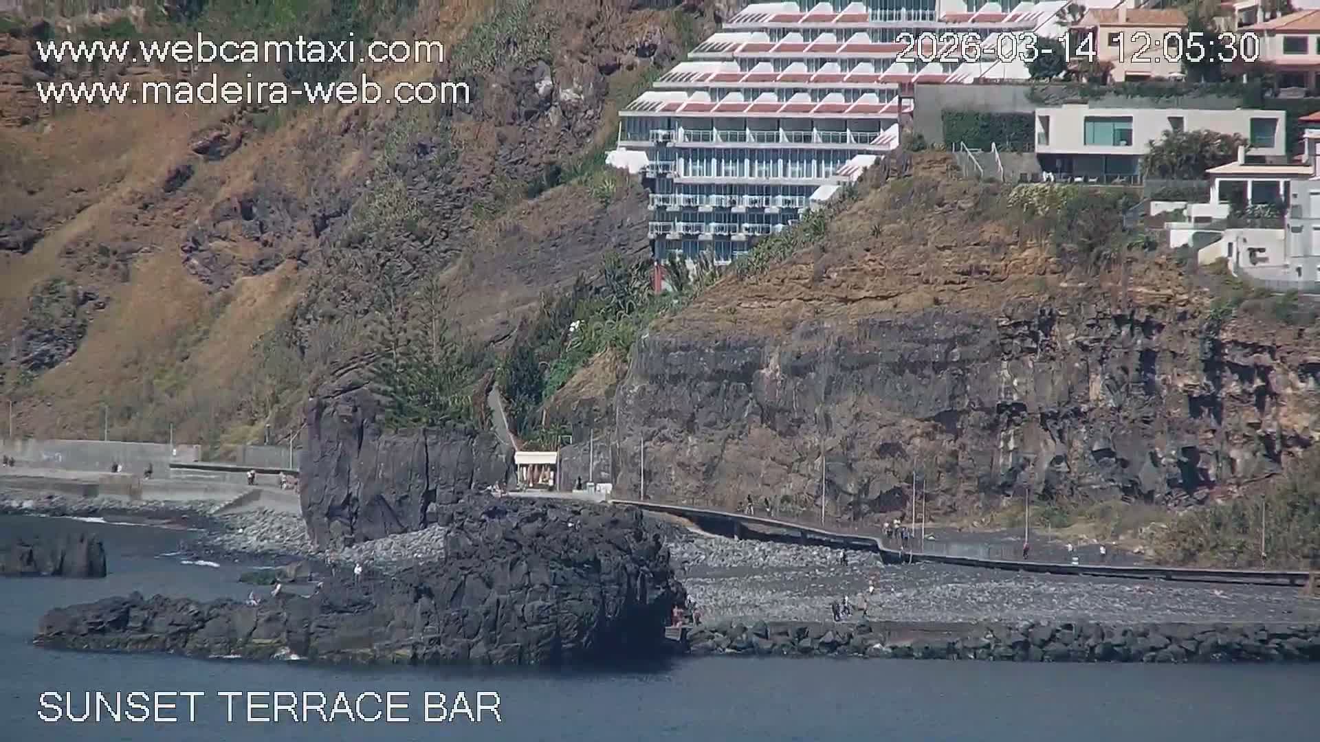 Praia Formosa Coast & Camara de Lobos City Live Cam - Funchal, Madeira, Portugal