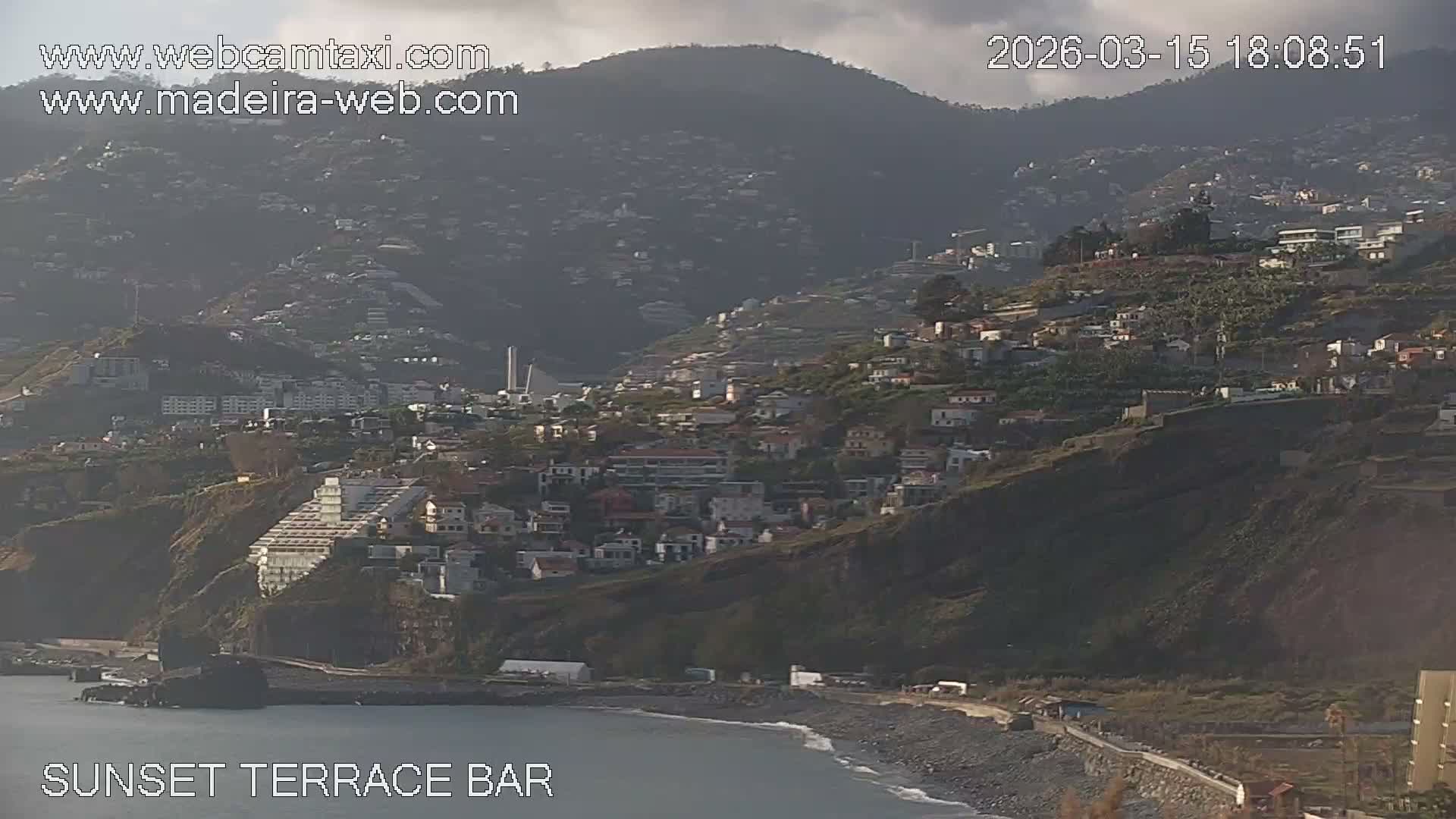 Praia Formosa Coast & Camara de Lobos City Live Cam - Funchal, Madeira, Portugal