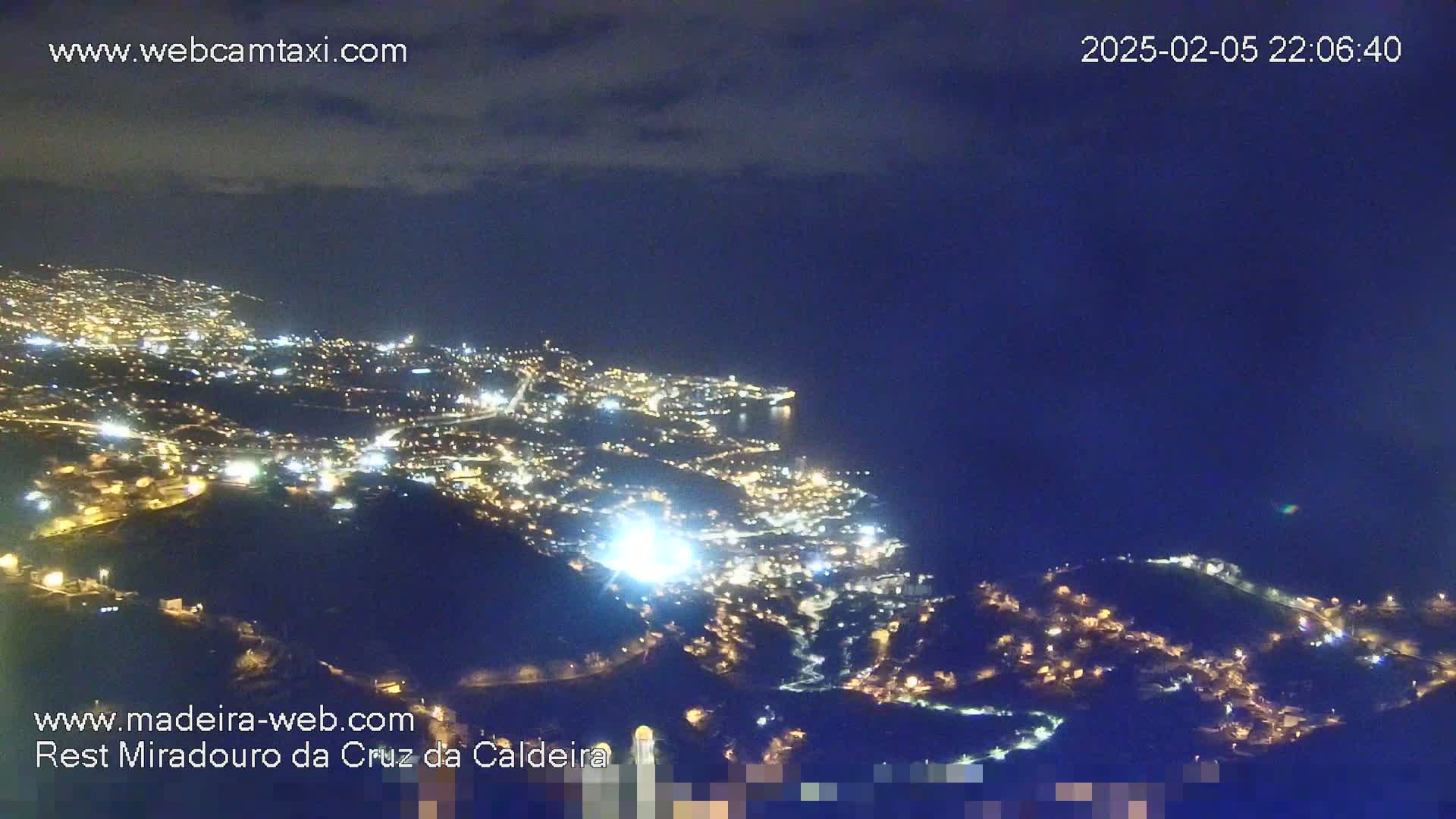 Cruz da Caldeira & West Fucnhal Skyline Live Cam - Camara de Lobos, Madeira, Portugal